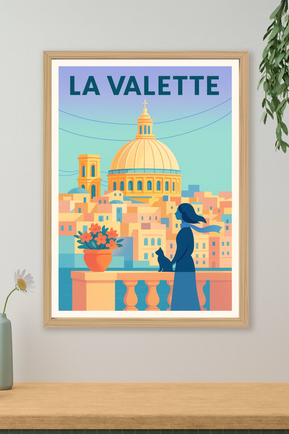 Affiche de La Valette - L'élégance méditerranéenne à couper le souffle