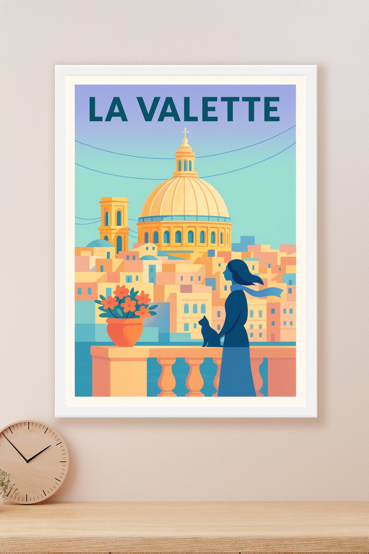 Affiche de La Valette - L'élégance méditerranéenne à couper le souffle