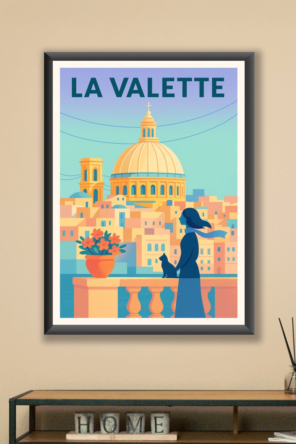 Affiche de La Valette - L'élégance méditerranéenne à couper le souffle