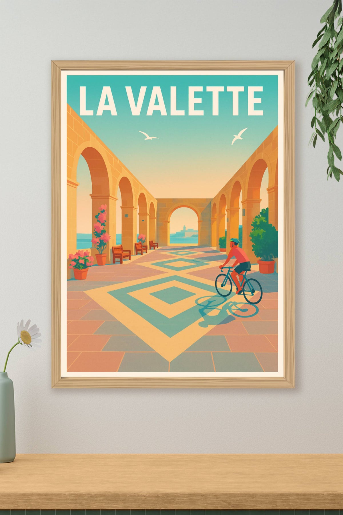 Affiche de La Valette - Échappée méditerranéenne en lumière dorée