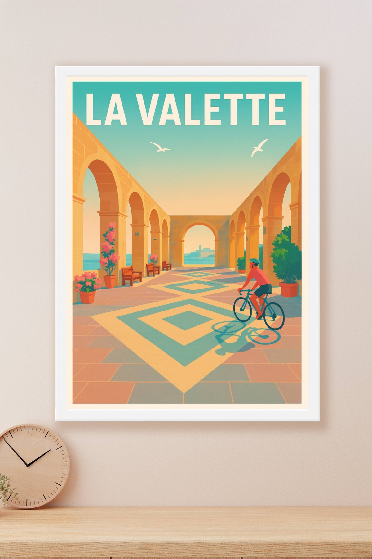 Affiche de La Valette - Échappée méditerranéenne en lumière dorée