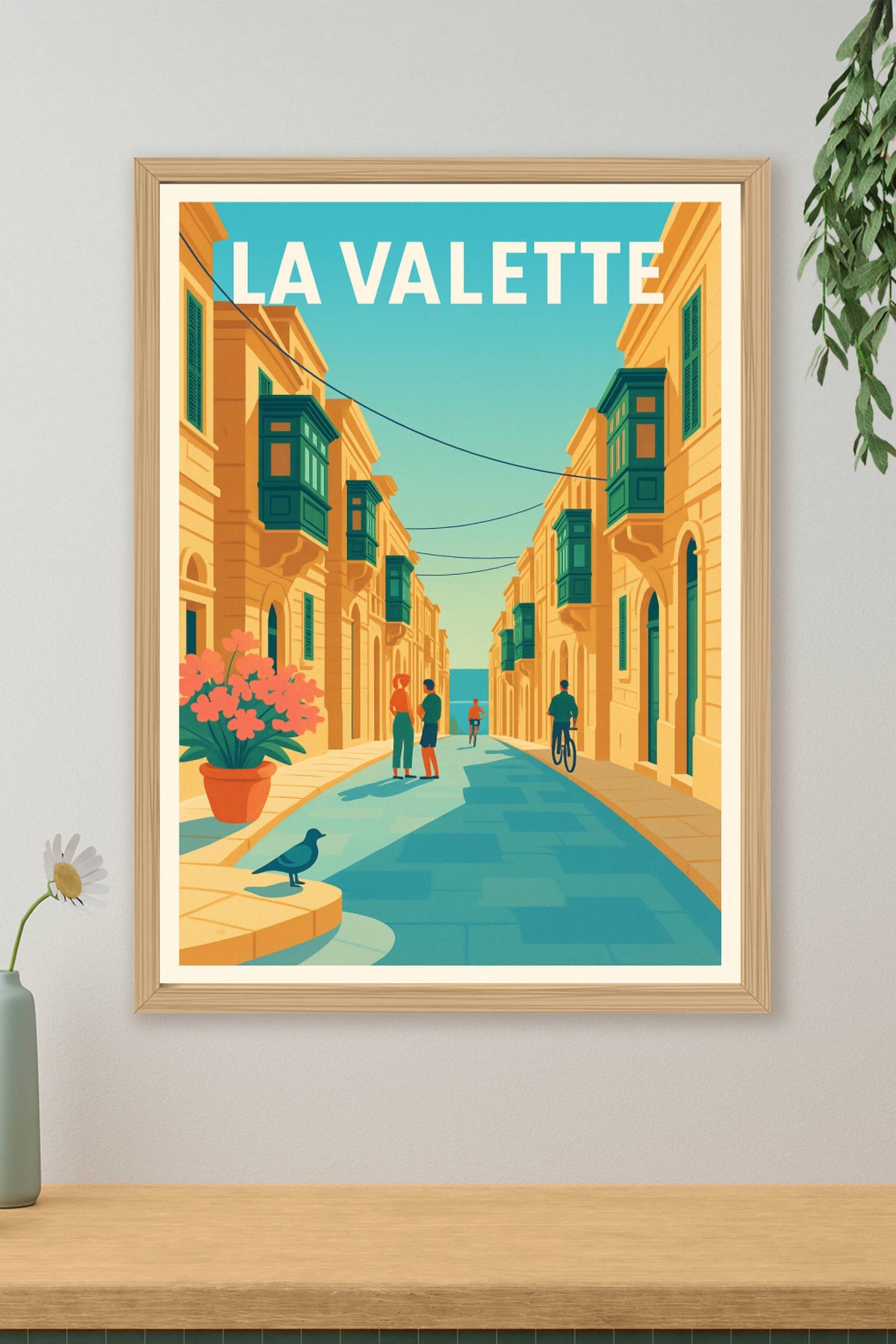 Affiche de La Valette - L'élégance du charme méditerranéen