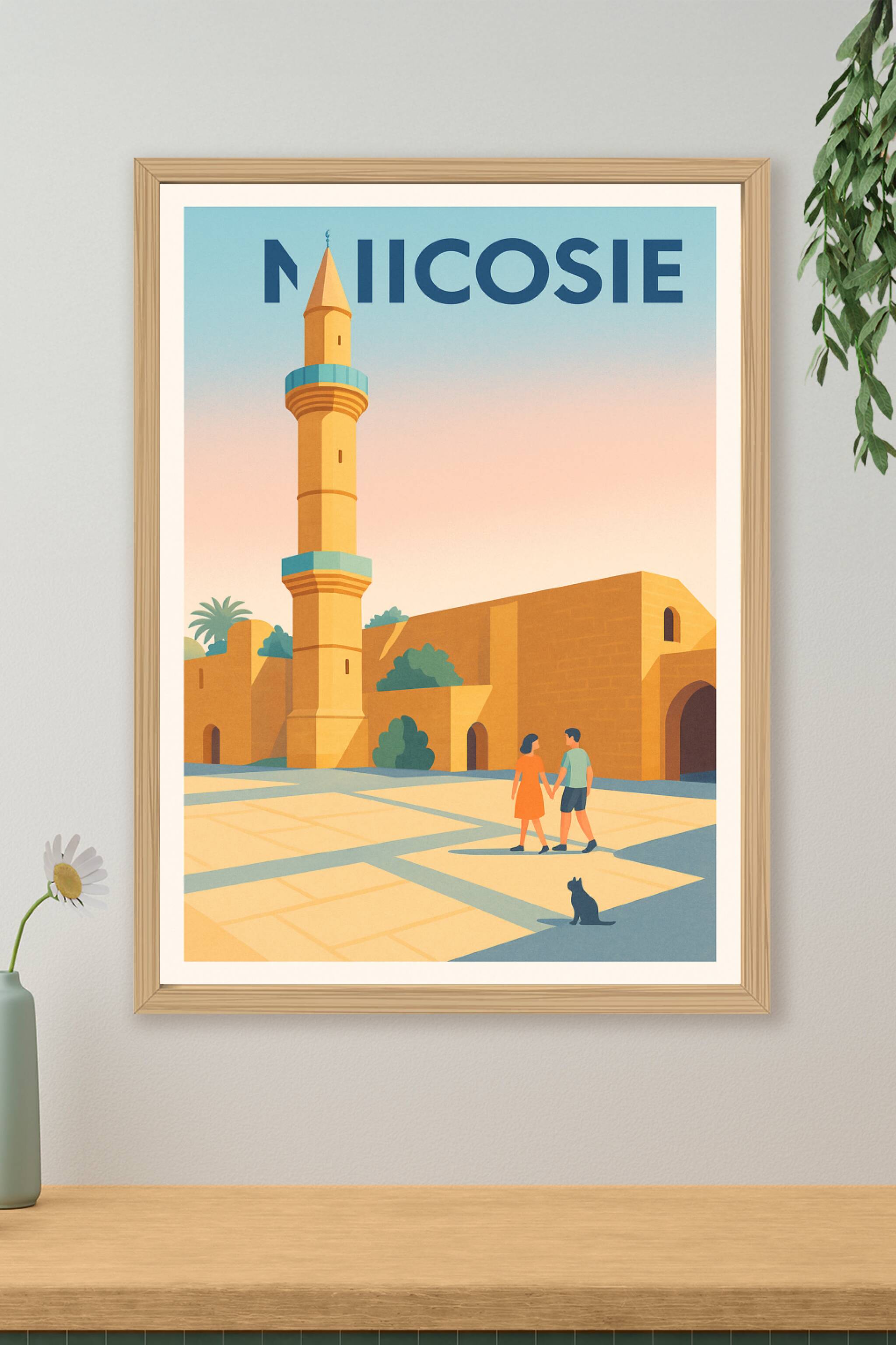 Affiche de Nicosie - Charme historique et douceur méditerranéenne