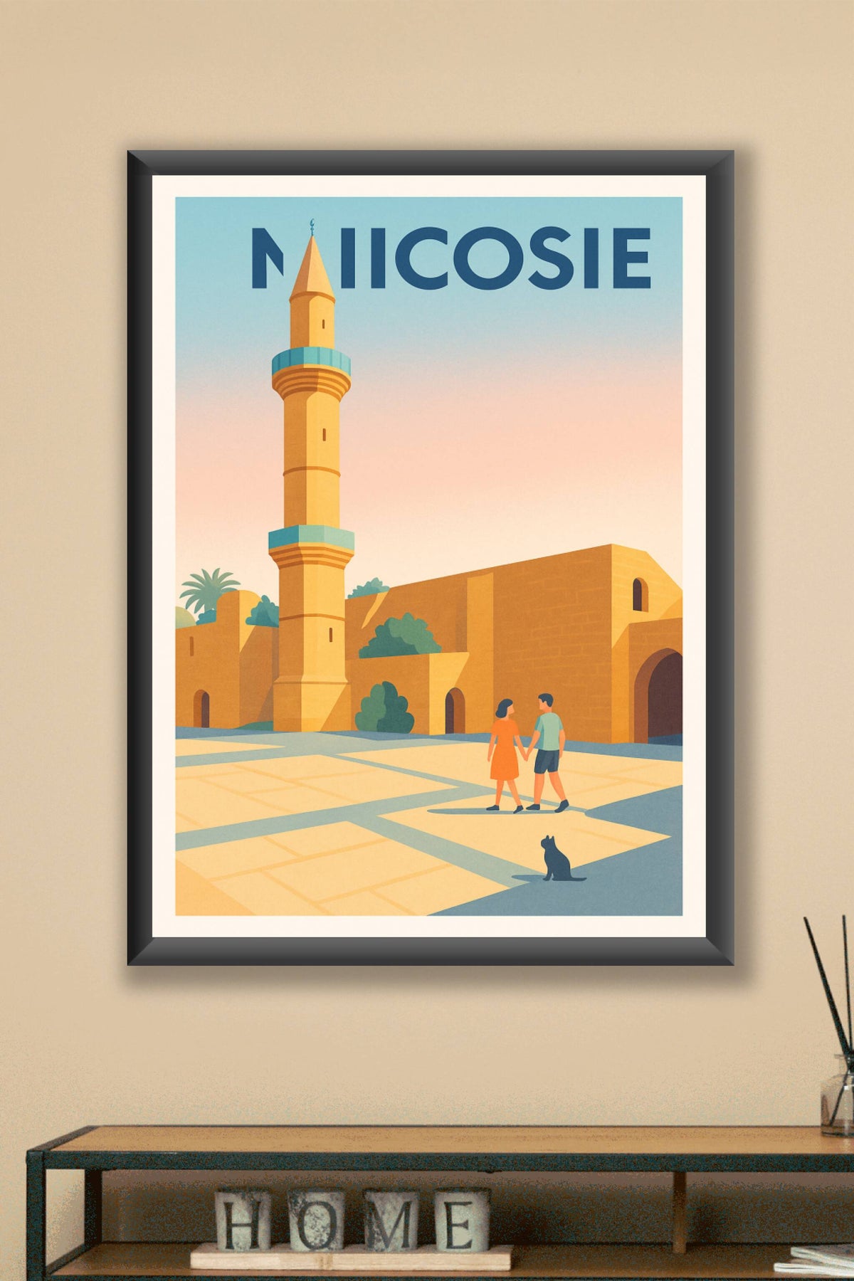 Affiche de Nicosie - Charme historique et douceur méditerranéenne