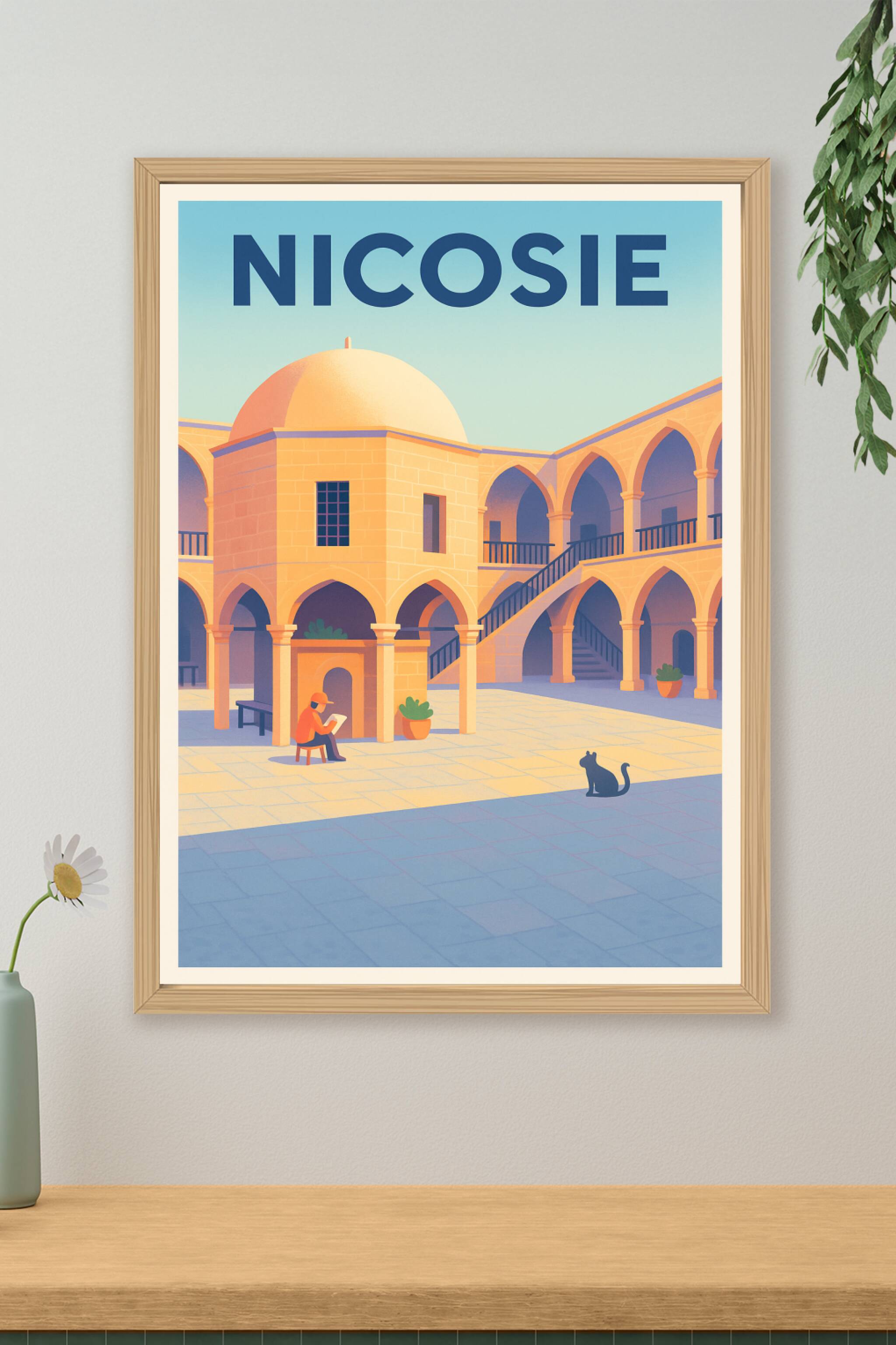 Affiche de Nicosie - Tranquillité et lumière au cœur de la vieille ville