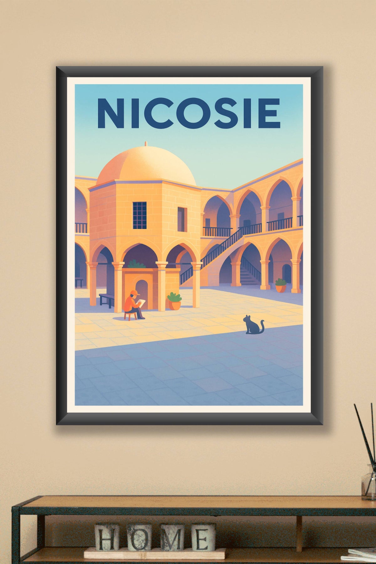 Affiche de Nicosie - Tranquillité et lumière au cœur de la vieille ville