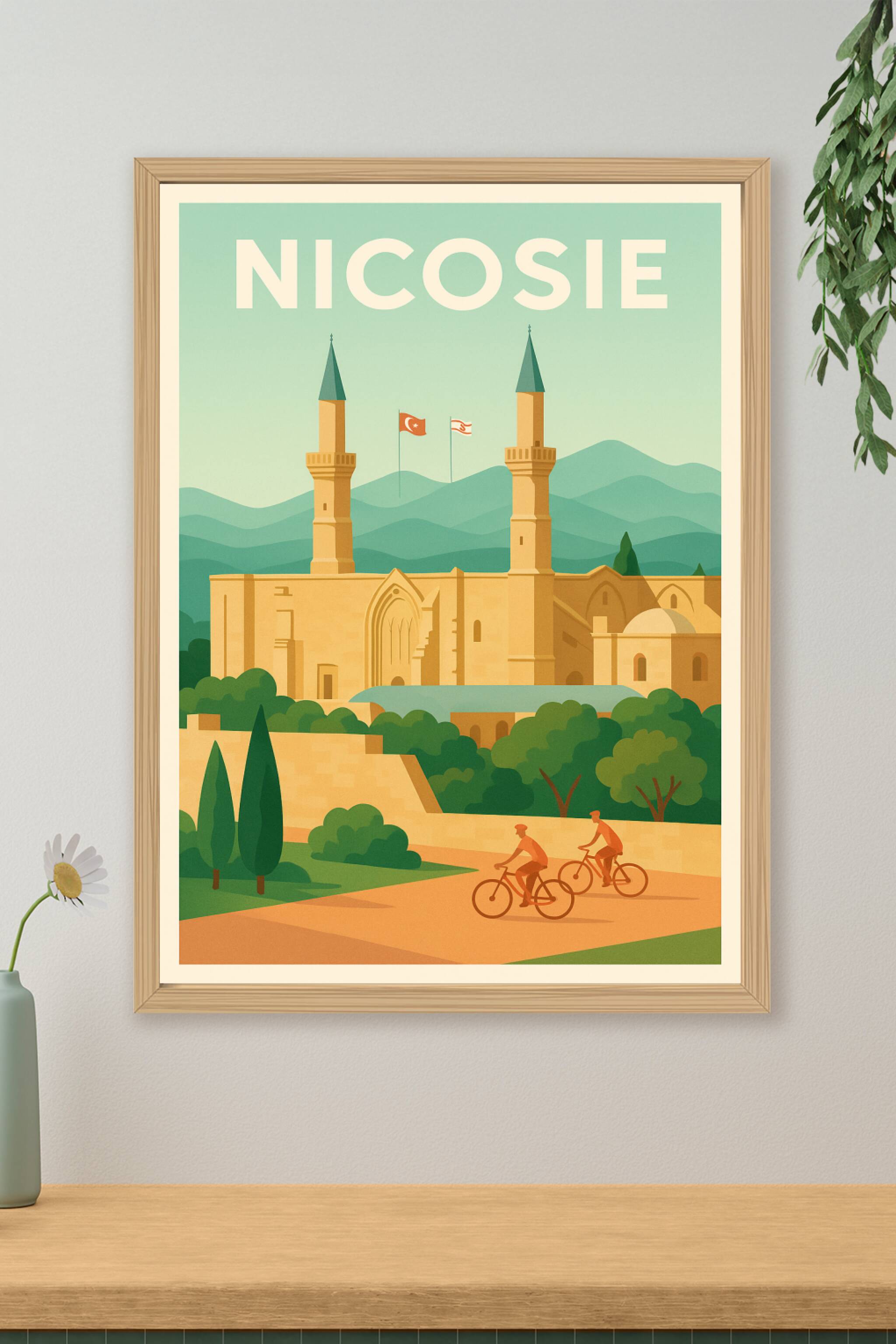Affiche de Nicosie - Harmonie entre histoire et nature