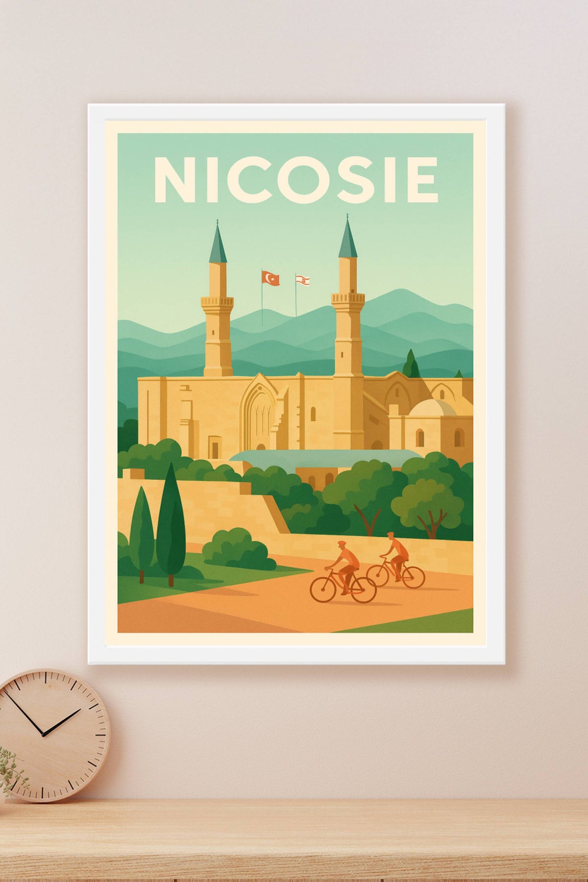 Affiche de Nicosie - Harmonie entre histoire et nature