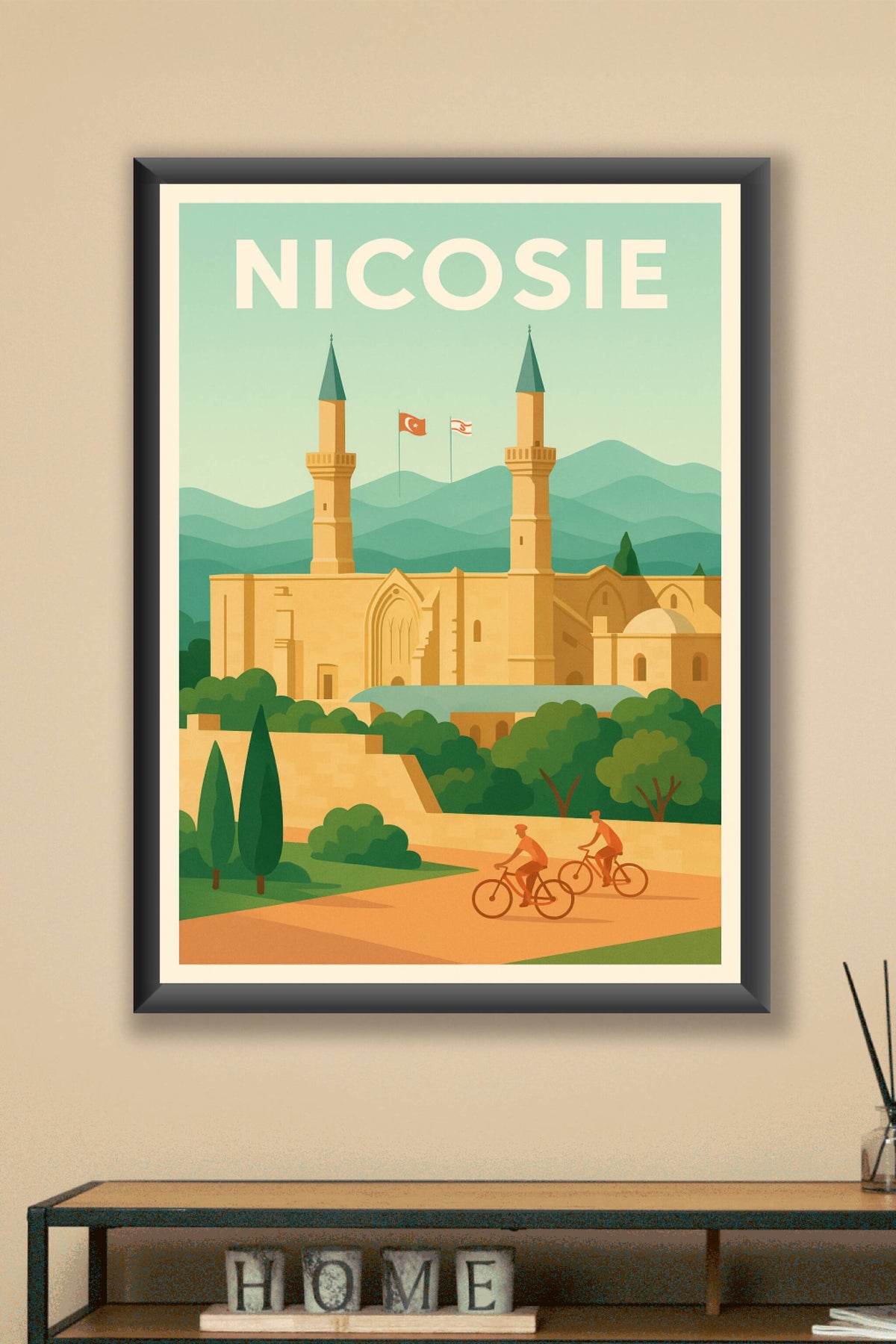 Affiche de Nicosie - Harmonie entre histoire et nature