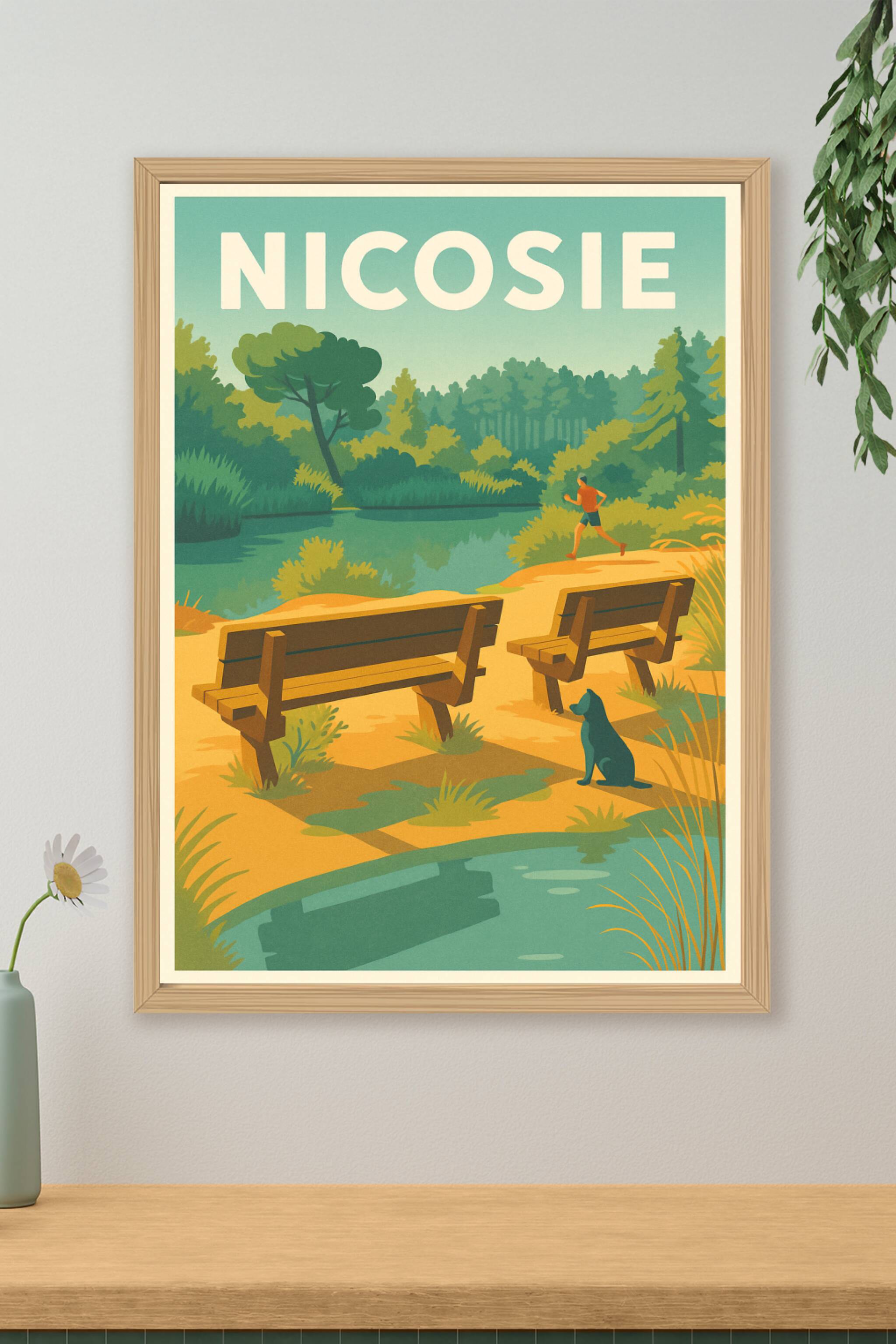 Affiche de Nicosie - Atmosphère paisible au bord de l'eau