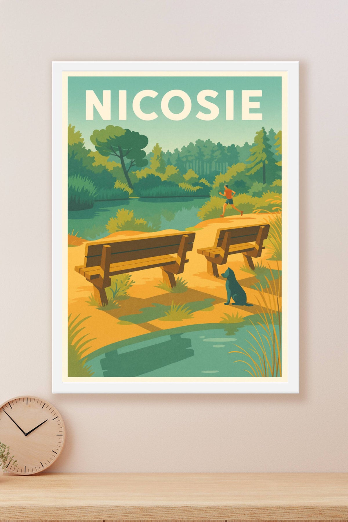 Affiche de Nicosie - Atmosphère paisible au bord de l'eau