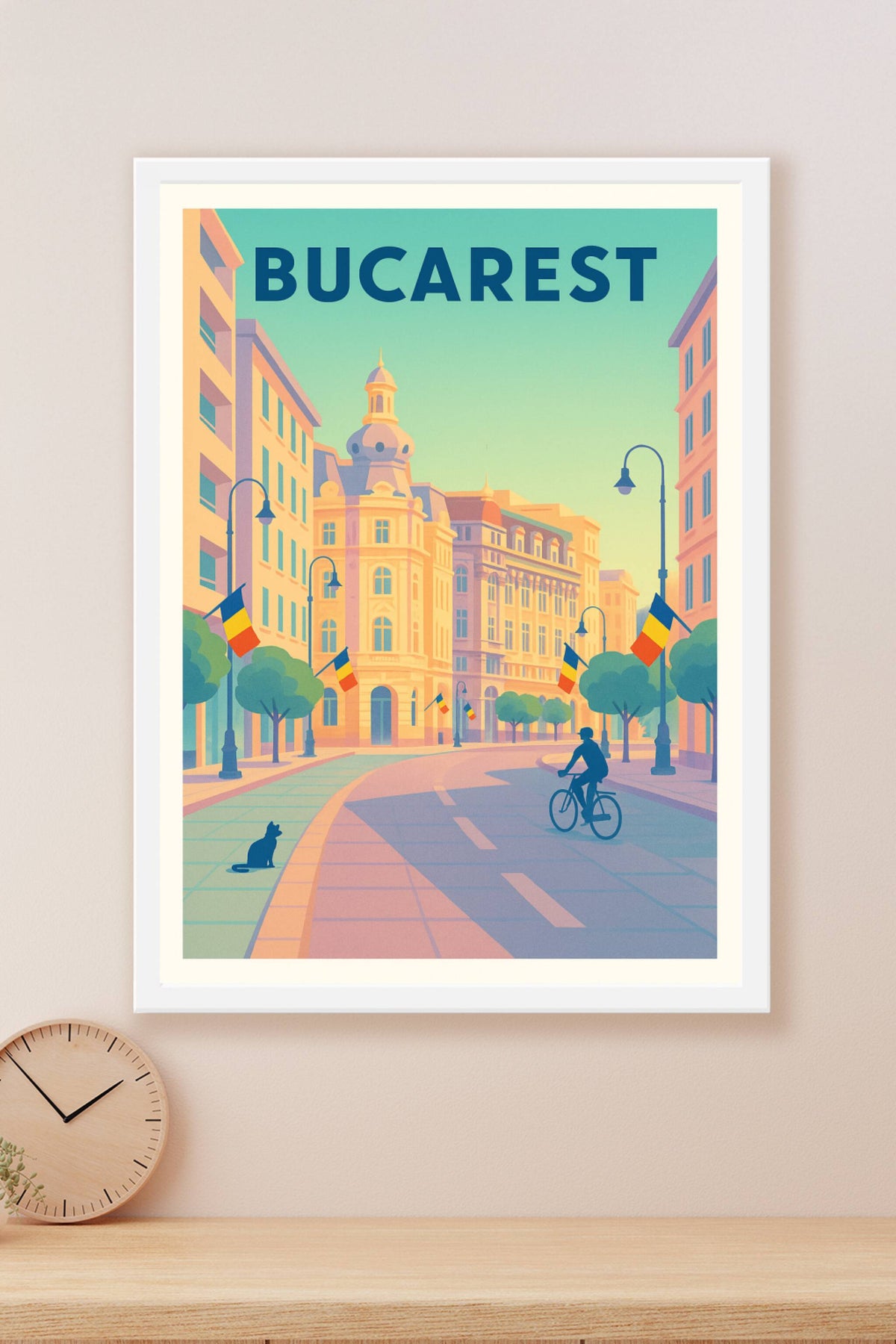 Affiche de Bucarest - Promenade en douceur dans la capitale roumaine