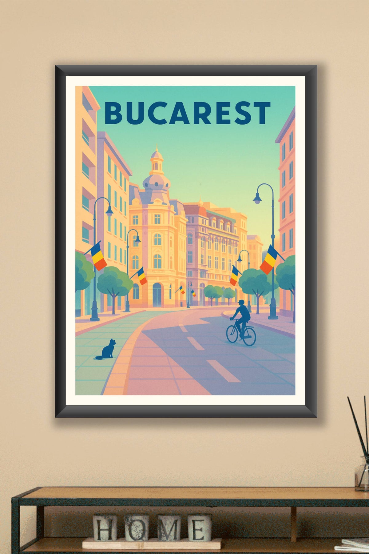 Affiche de Bucarest - Promenade en douceur dans la capitale roumaine
