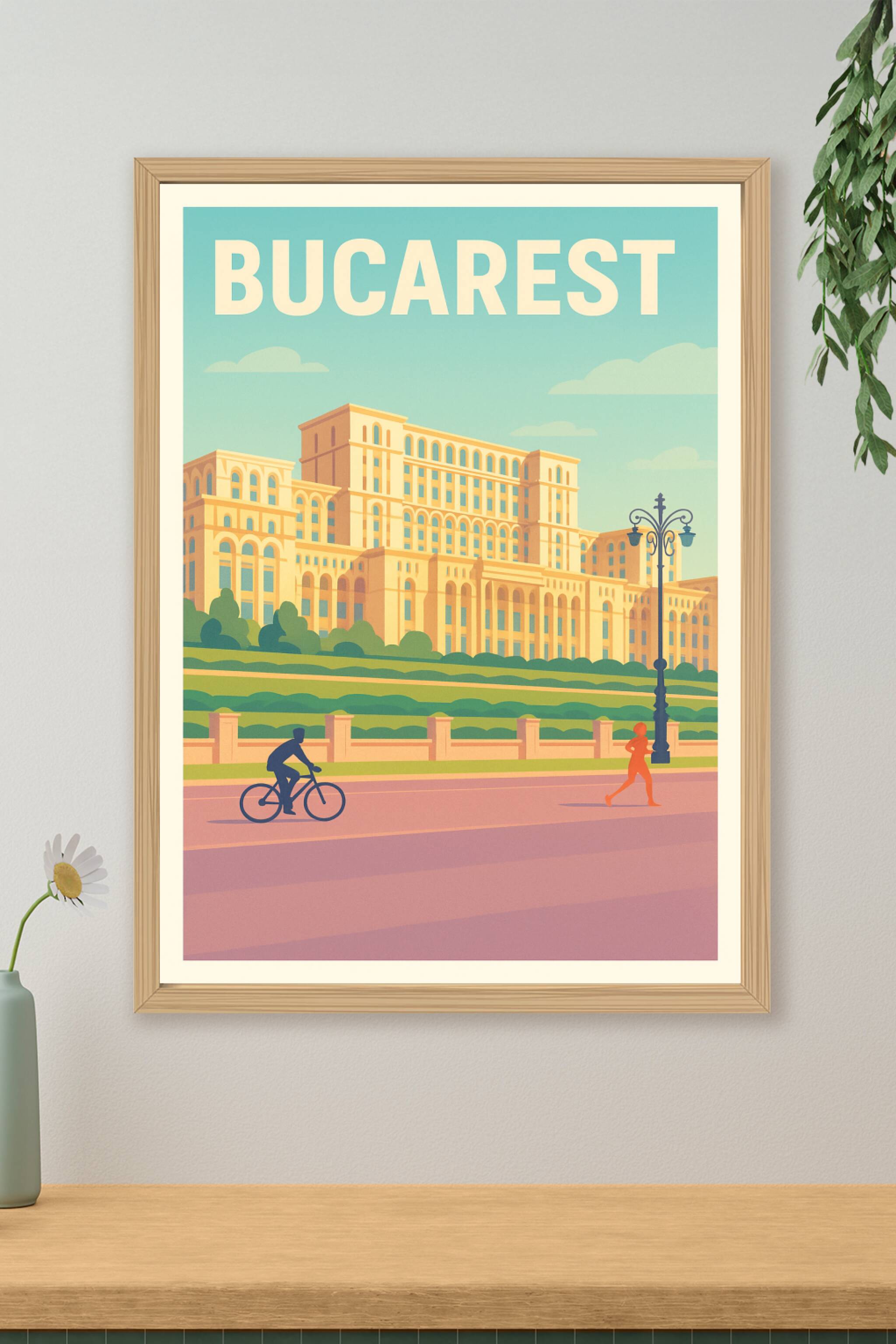 Affiche de Bucarest - L'élégance architecturale au cœur de la capitale