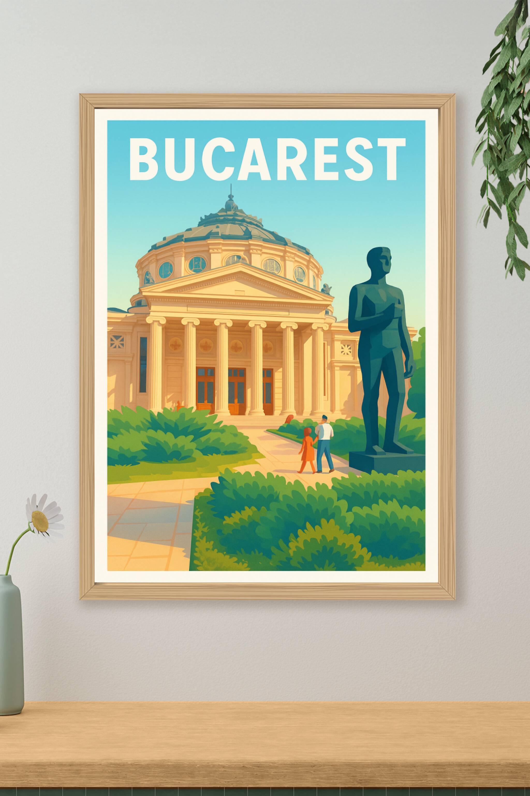 Affiche de Bucarest - L'élégance intemporelle au cœur de la capitale