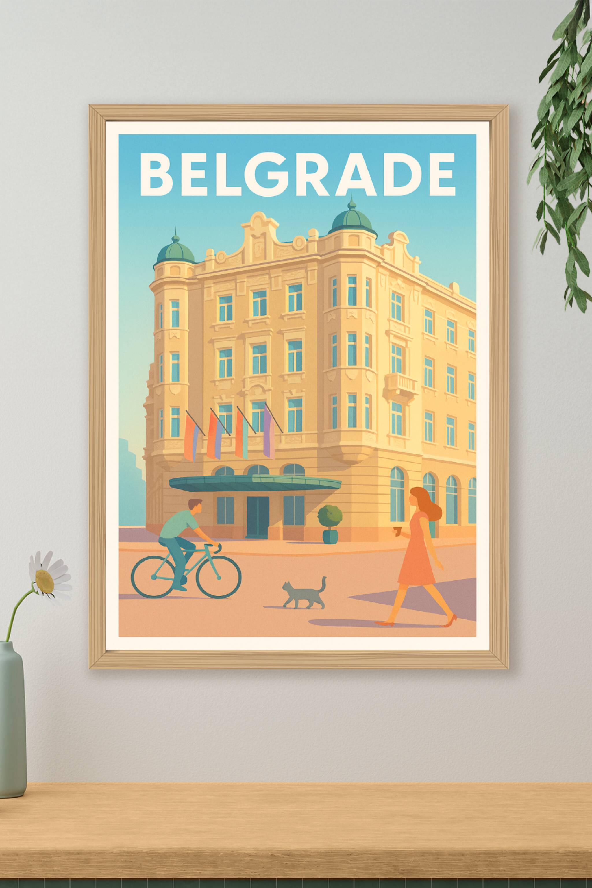 Affiche de Belgrade - Charme et détente au cœur de la ville