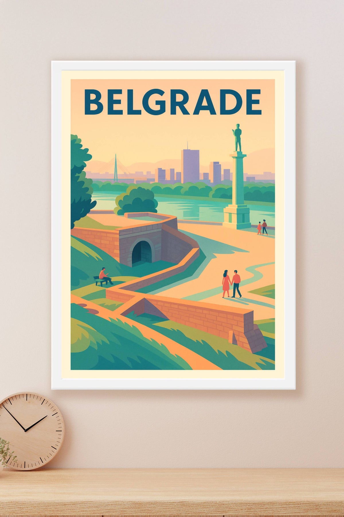 Affiche de Belgrade - L'élégance intemporelle au bord de la rivière
