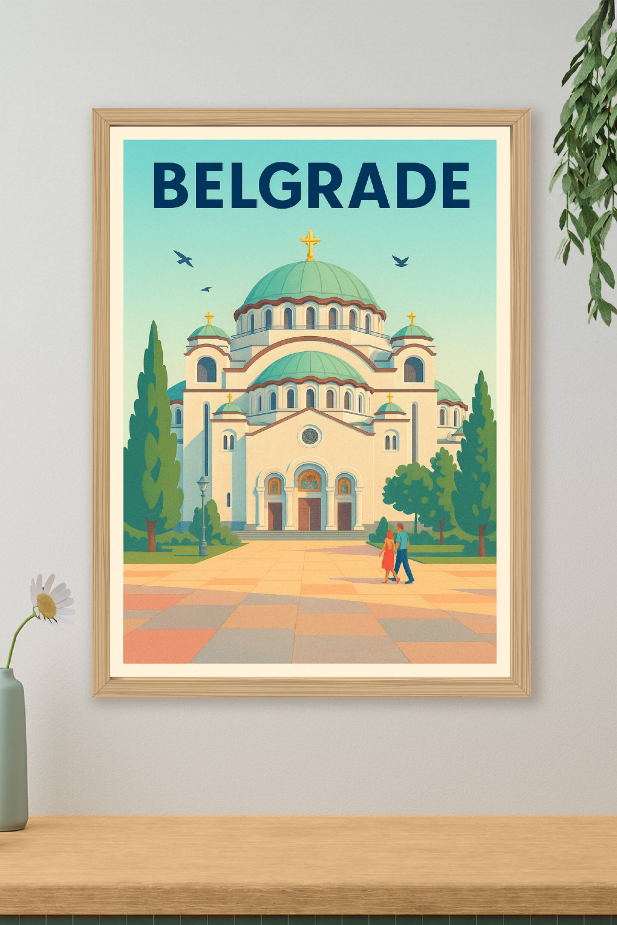 Affiche de Belgrade - L'élégance architecturale au cœur de la Sérbie