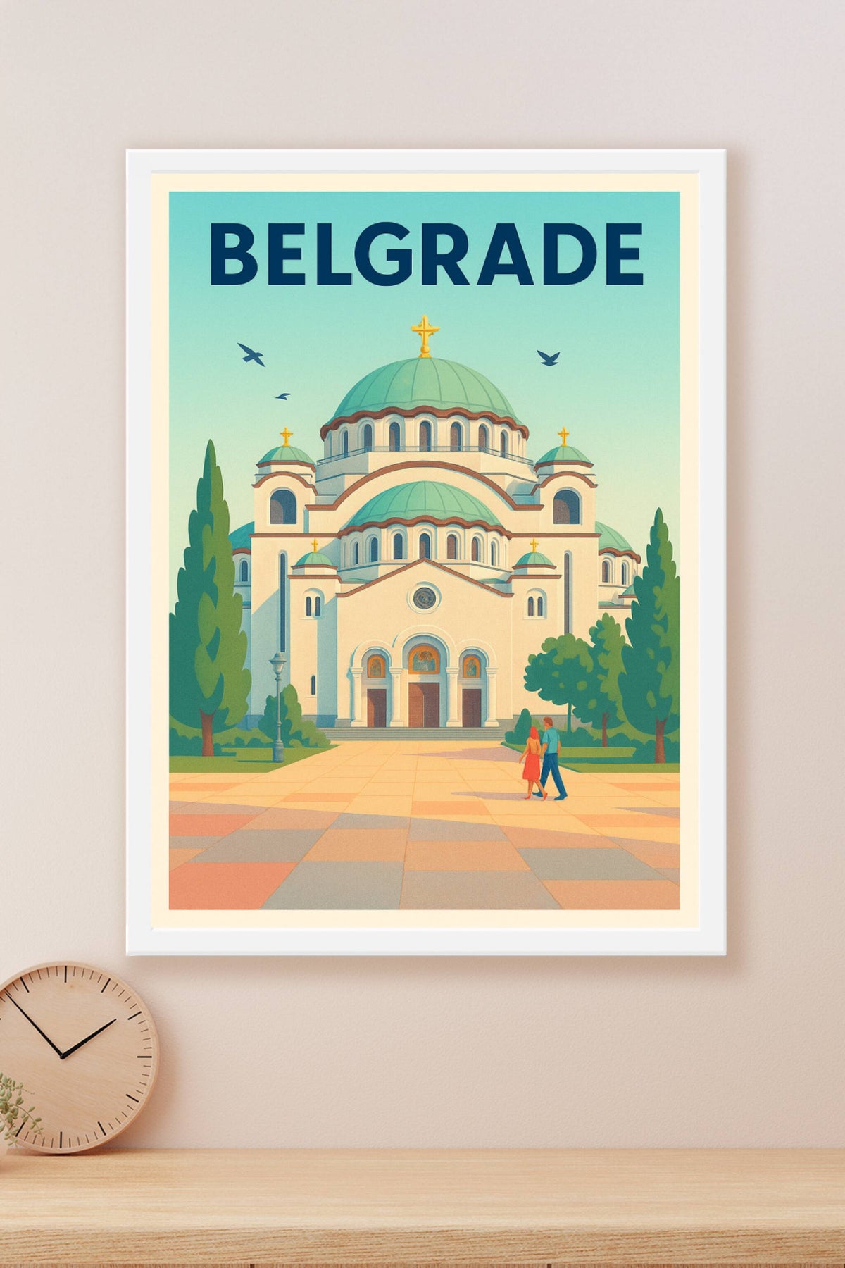 Affiche de Belgrade - L'élégance architecturale au cœur de la Sérbie
