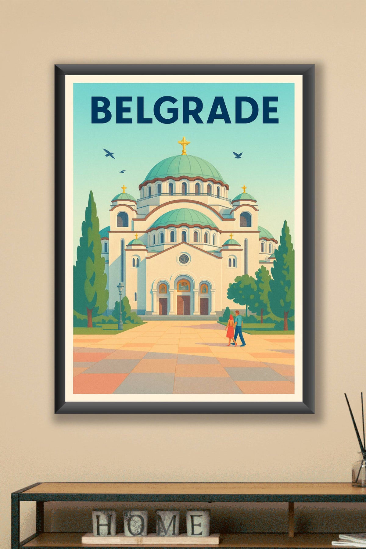 Affiche de Belgrade - L'élégance architecturale au cœur de la Sérbie