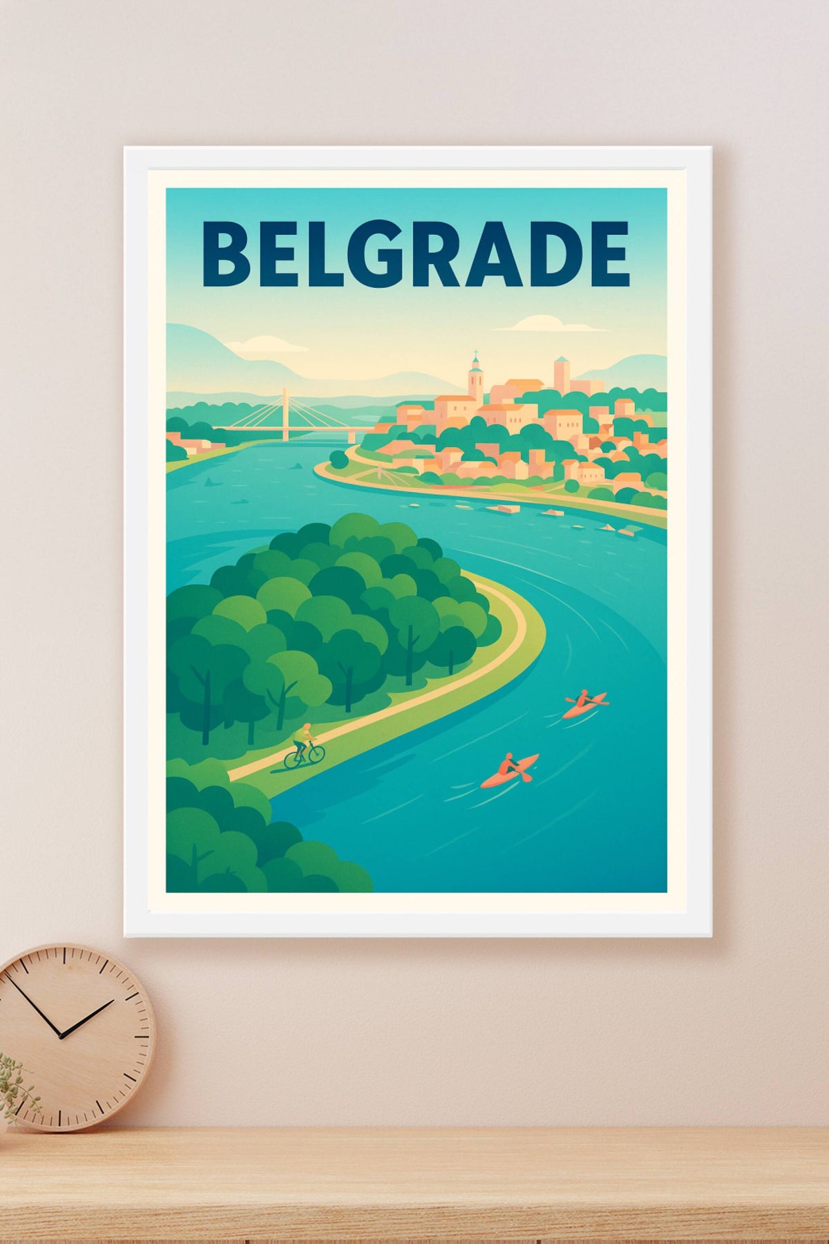 Affiche de Belgrade - L'élégance paisible au fil de la rivière