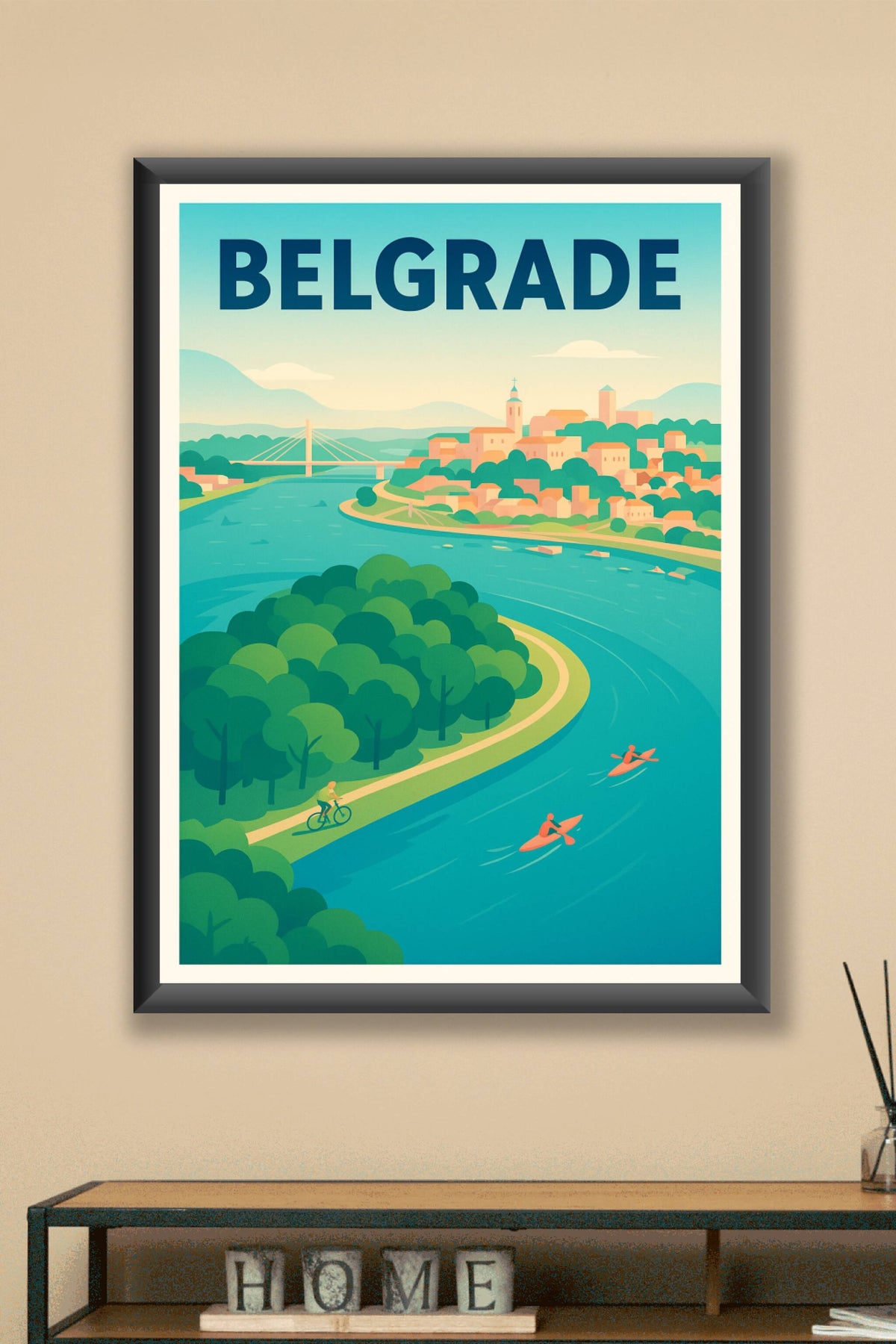 Affiche de Belgrade - L'élégance paisible au fil de la rivière