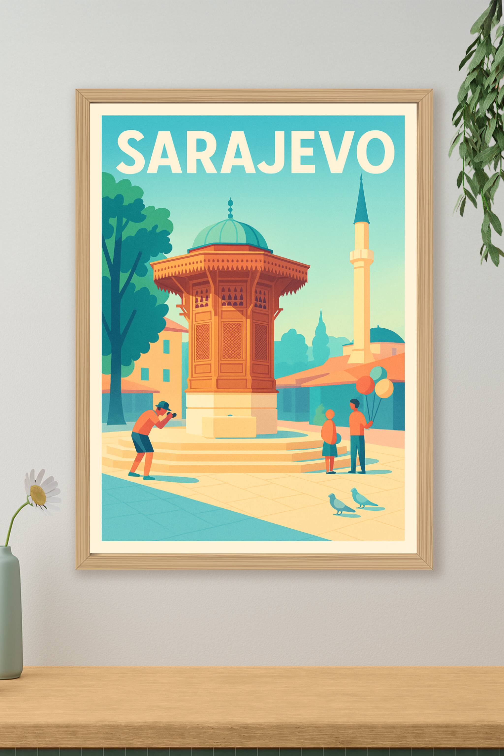 Affiche de Sarajevo - Charme et découvertes en plein cœur des Balkans