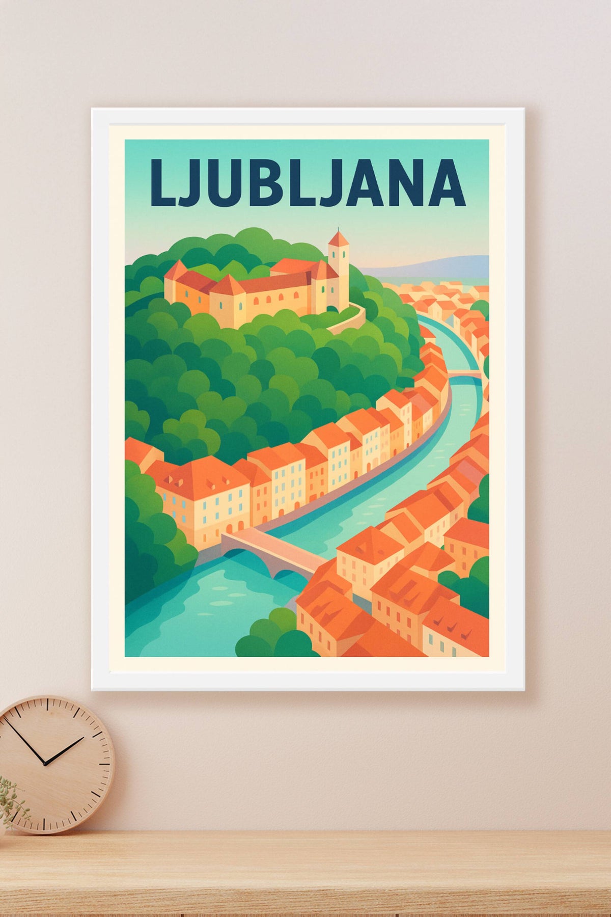 Affiche de Ljubljana - L'élégance romantique de la capitale slovène