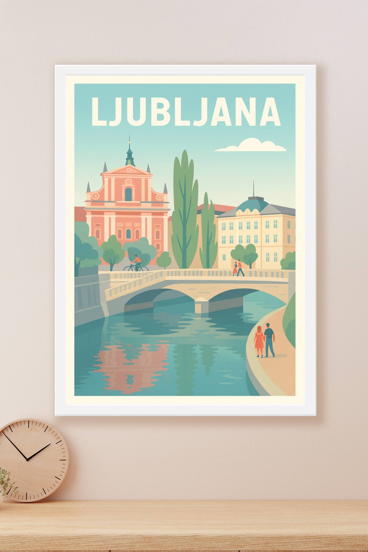 Affiche de Ljubljana - Balade romantique au fil de la rivière