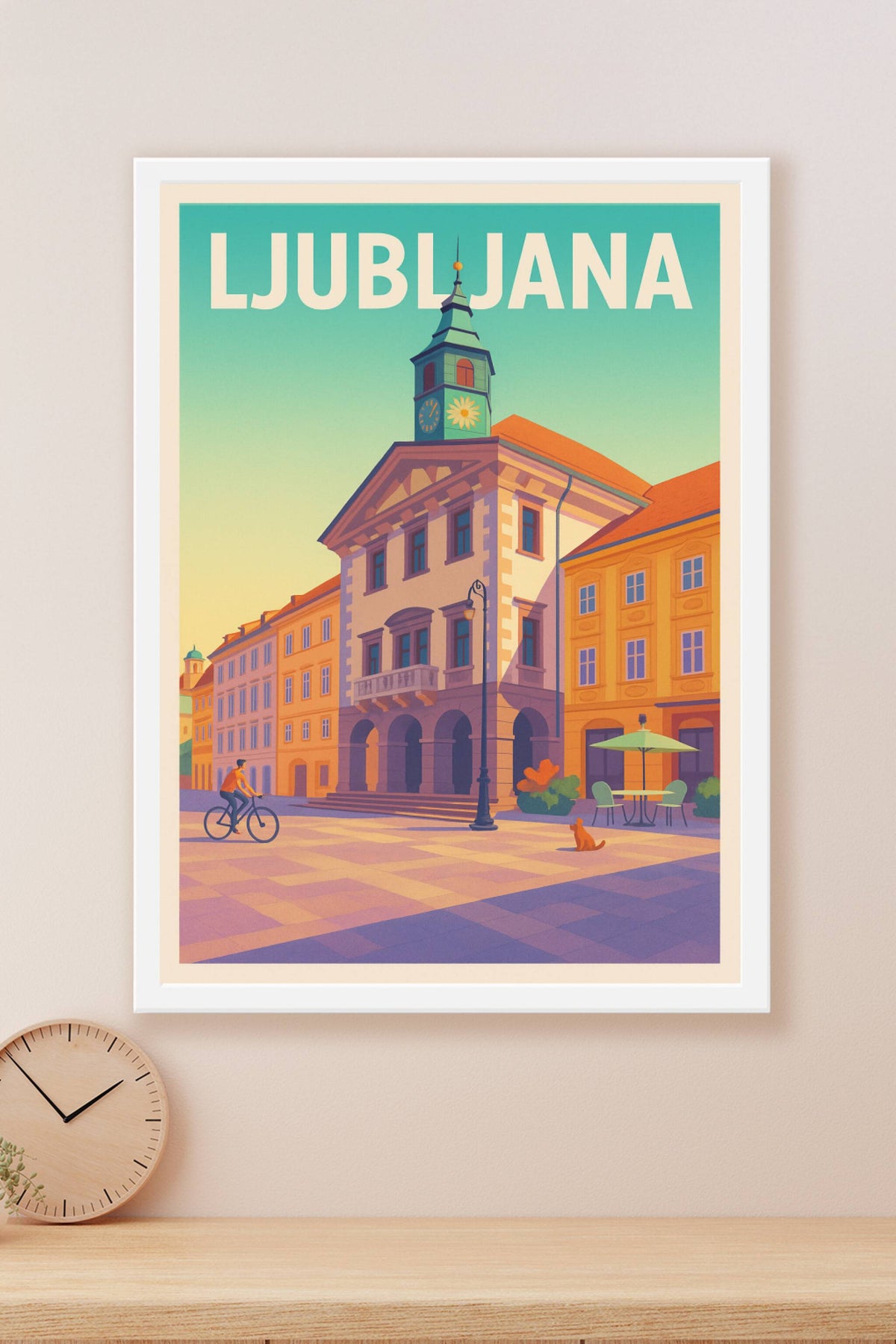 Affiche de Ljubljana - Charme et sérénité au cœur de la capitale slovène