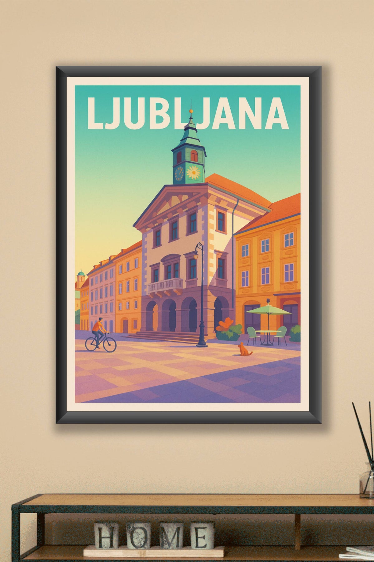 Affiche de Ljubljana - Charme et sérénité au cœur de la capitale slovène