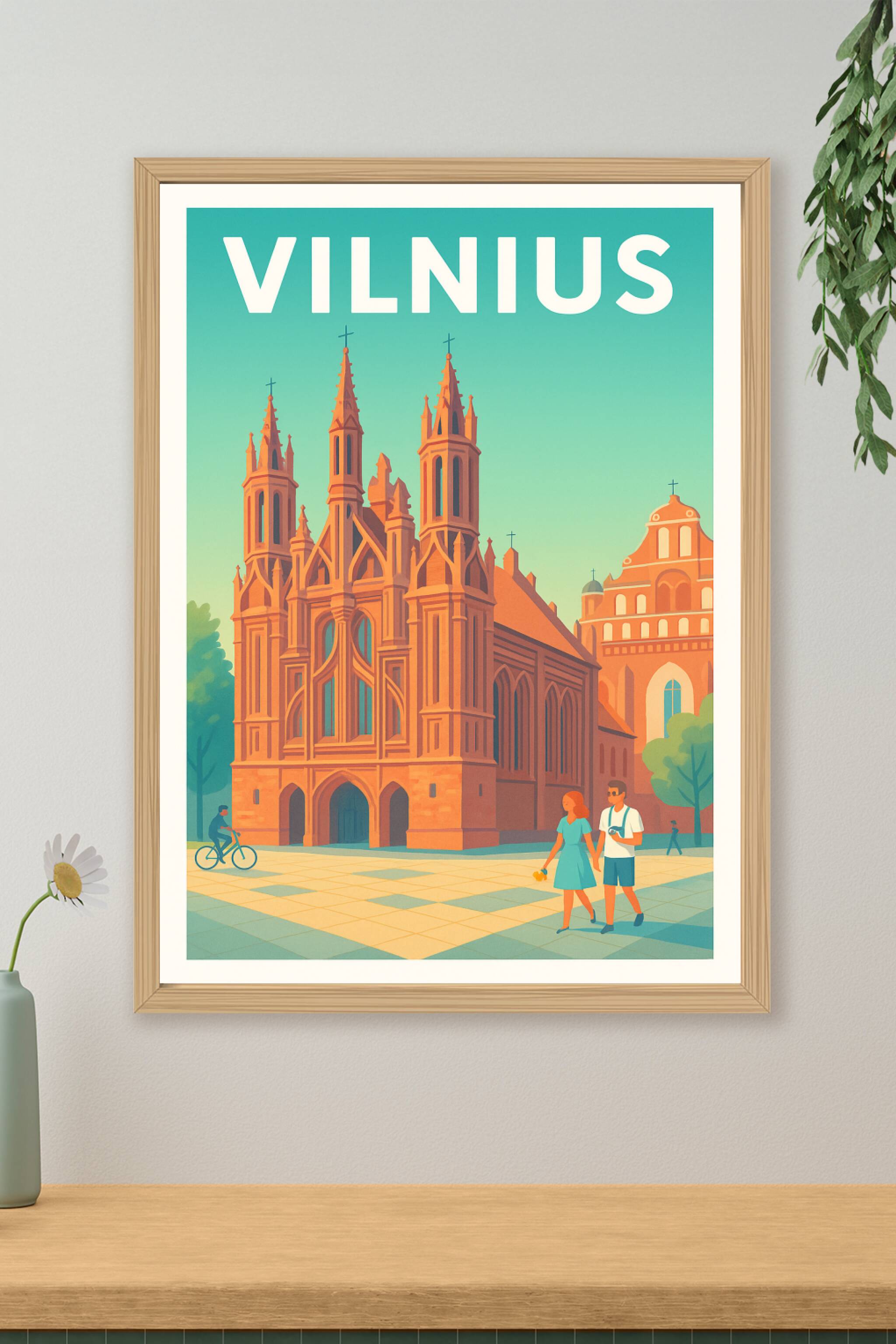 Affiche de Vilnius - Charme et histoire au cœur de la capitale lituanienne