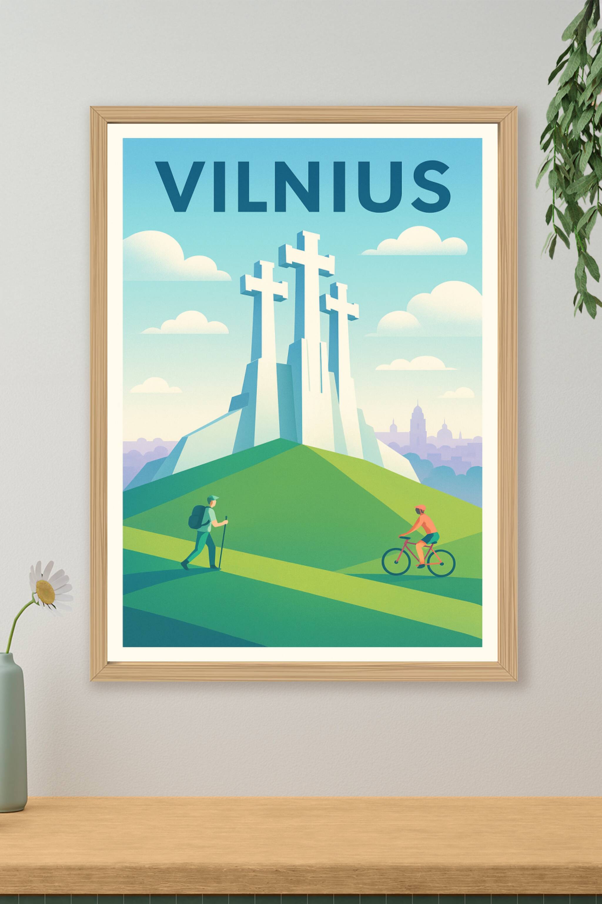 Affiche de Vilnius - L'élégance paisible des Trois Croix