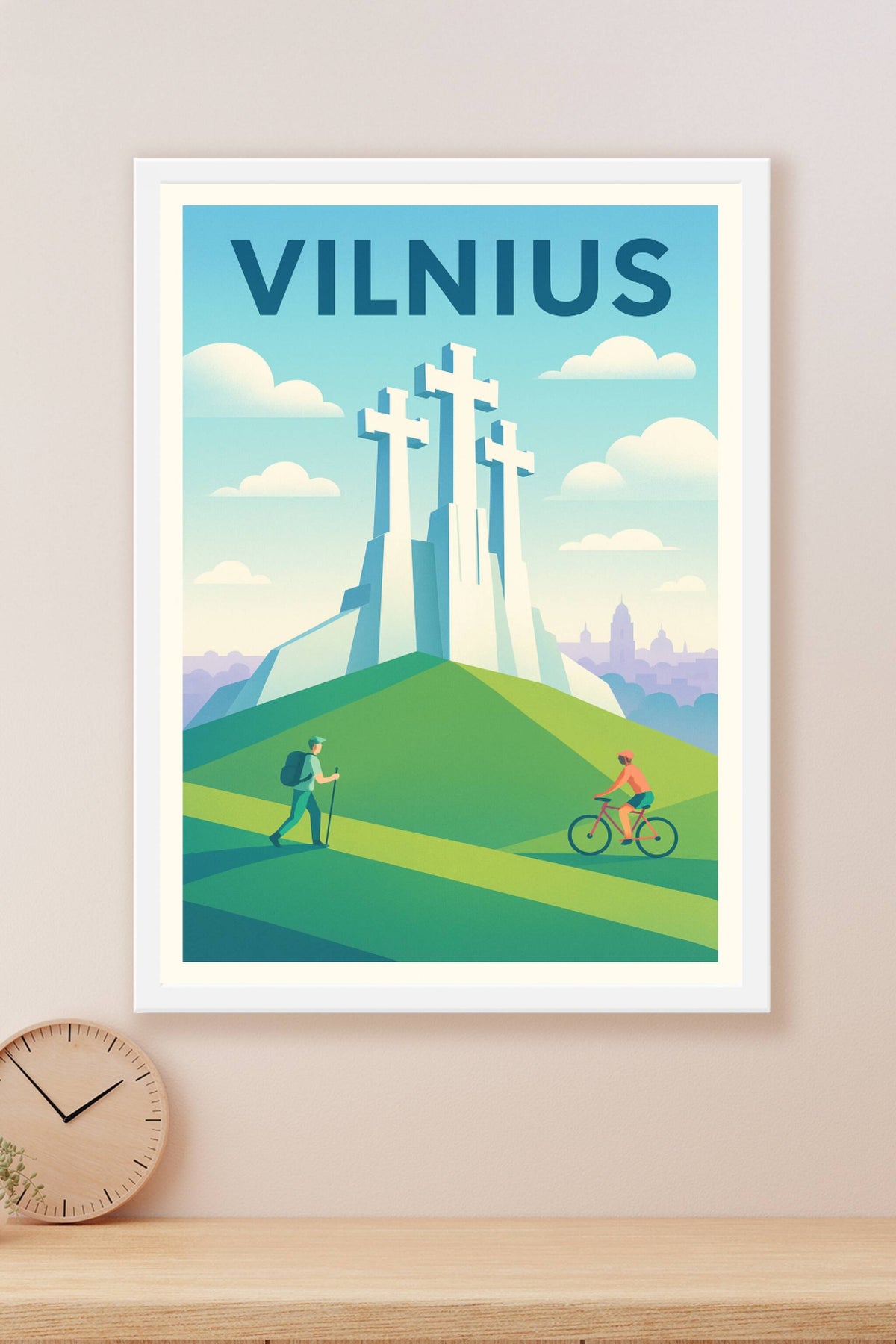 Affiche de Vilnius - L'élégance paisible des Trois Croix