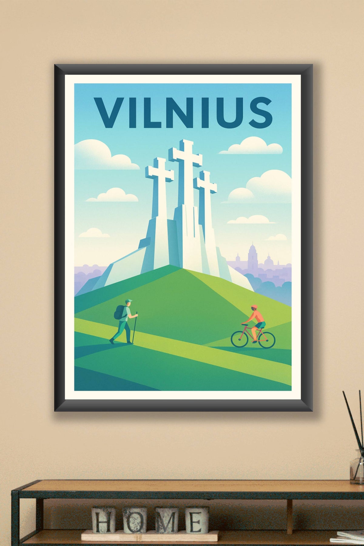 Affiche de Vilnius - L'élégance paisible des Trois Croix
