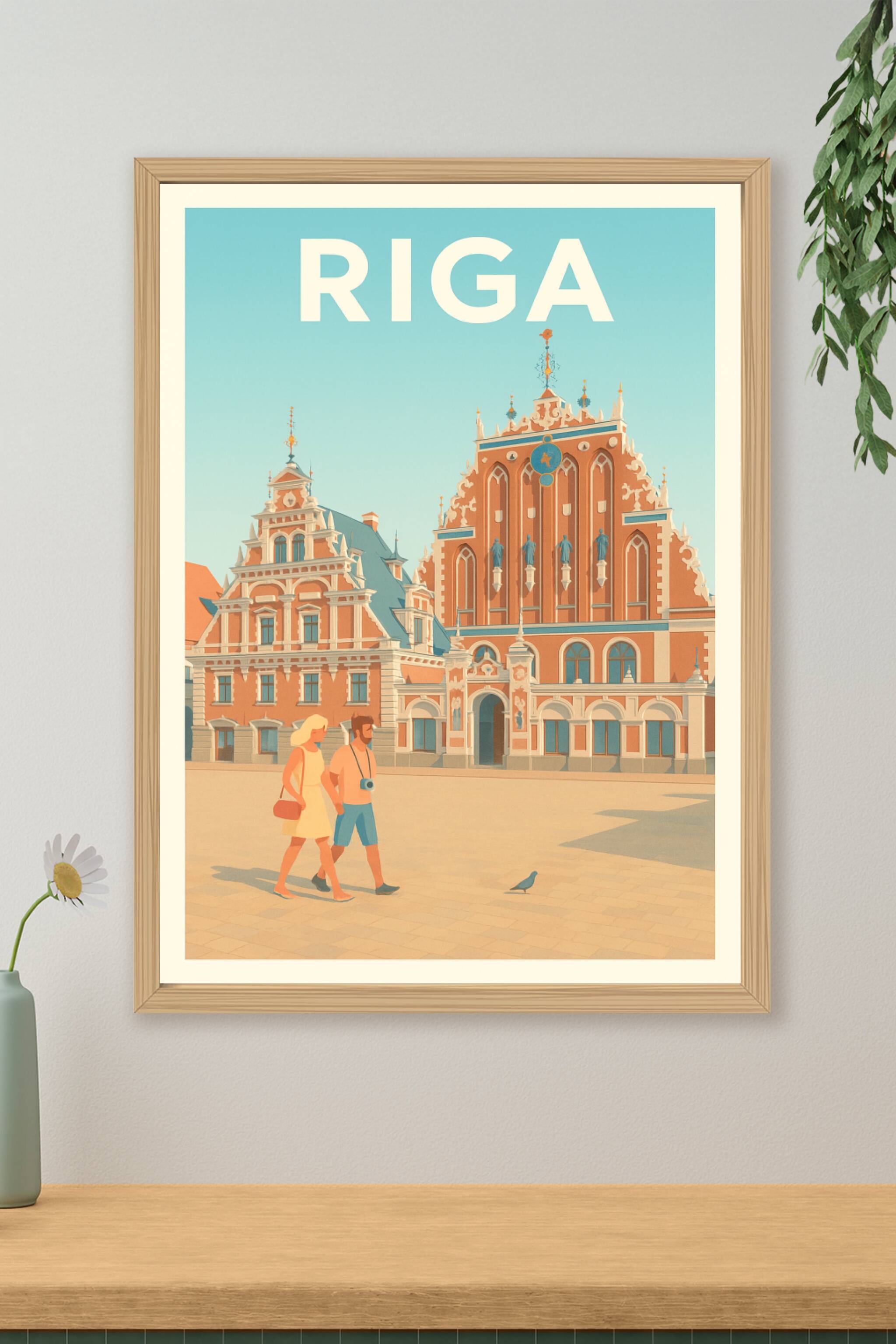 Affiche de Riga - Charme historique et flânerie en plein cœur de la vieille ville