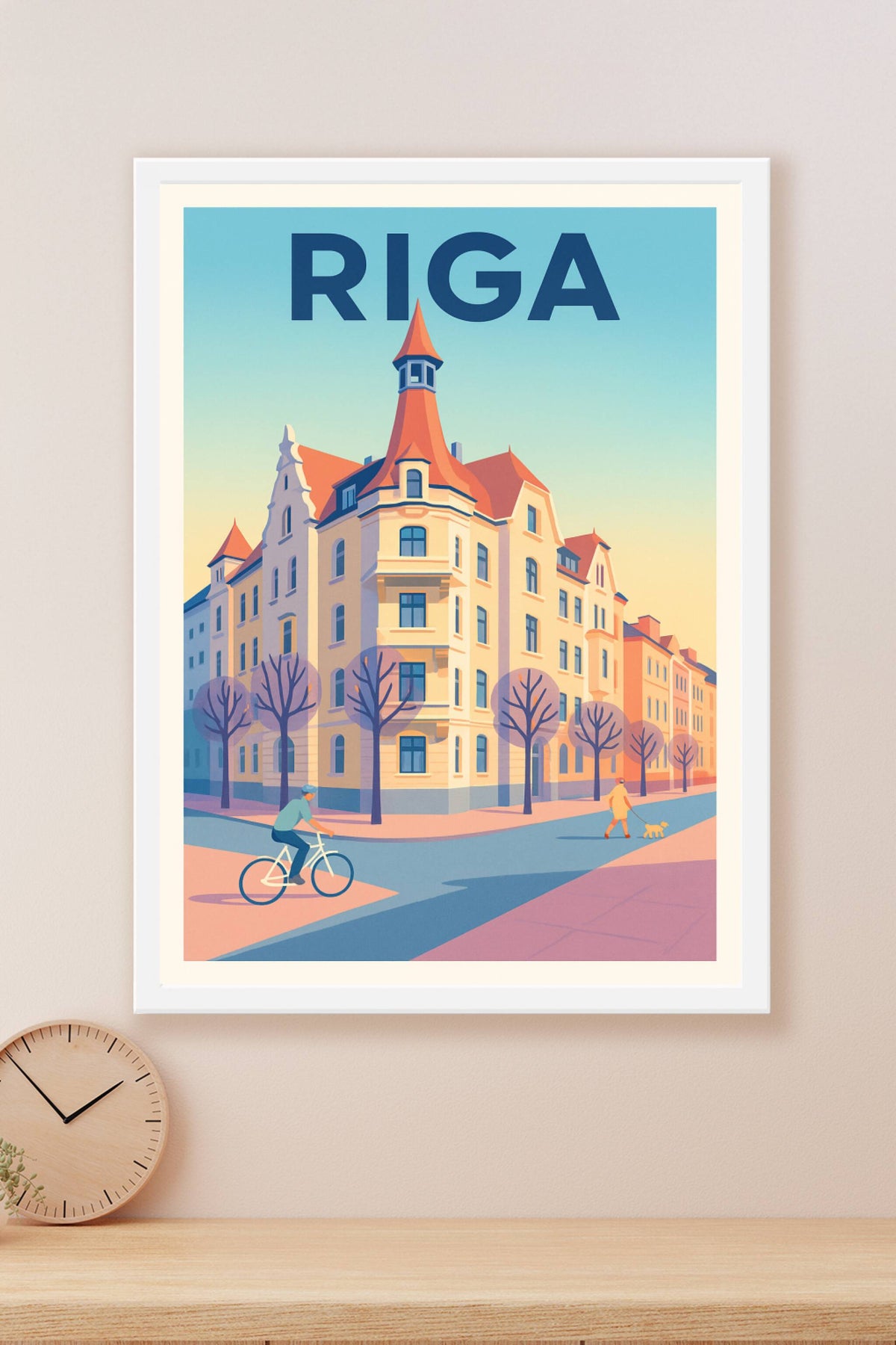 Affiche de Riga - Charme et sérénité baltique