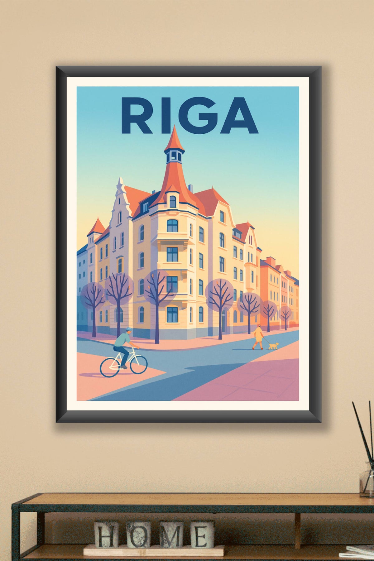 Affiche de Riga - Charme et sérénité baltique