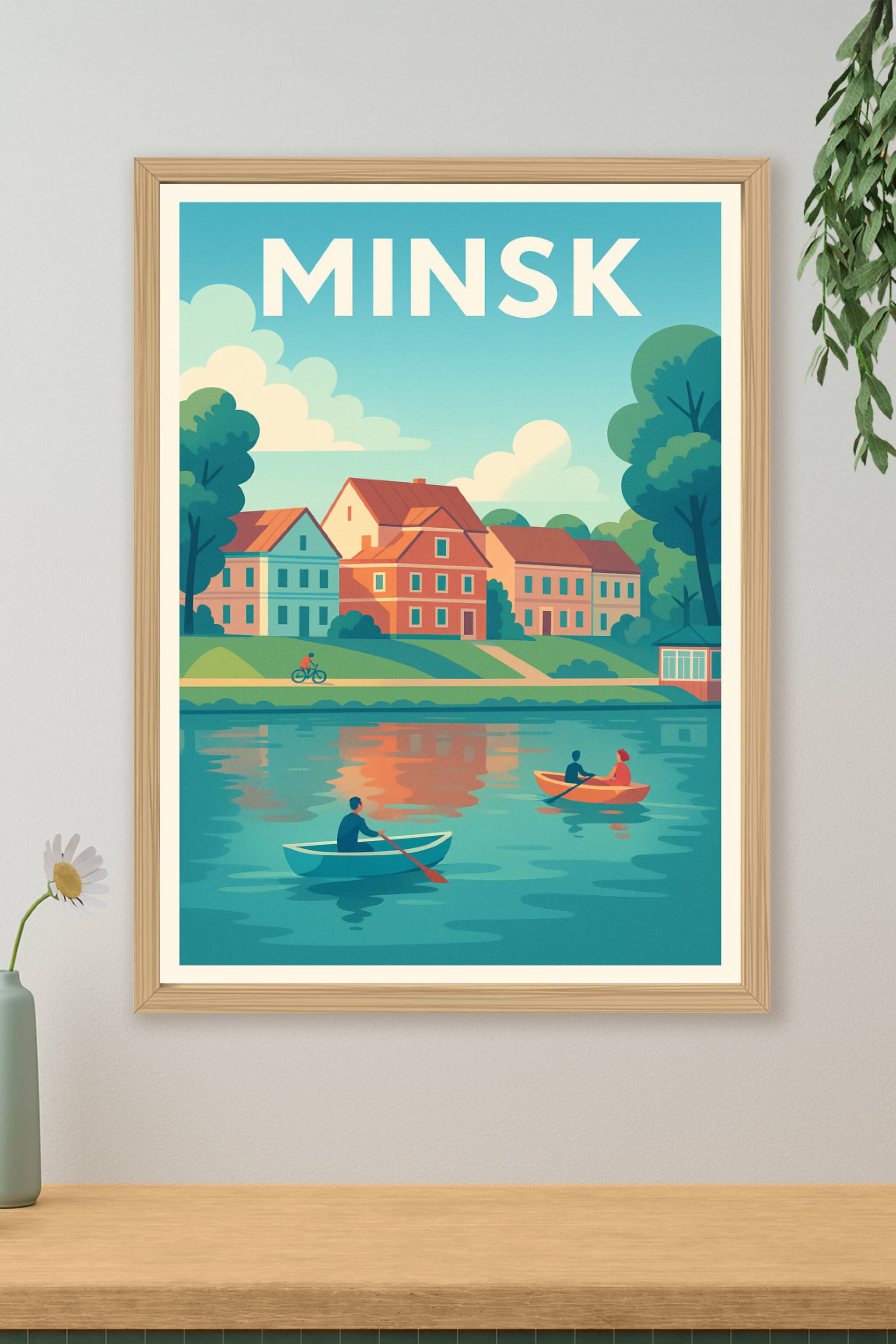 Affiche de Minsk - Évasion paisible au fil de l'eau