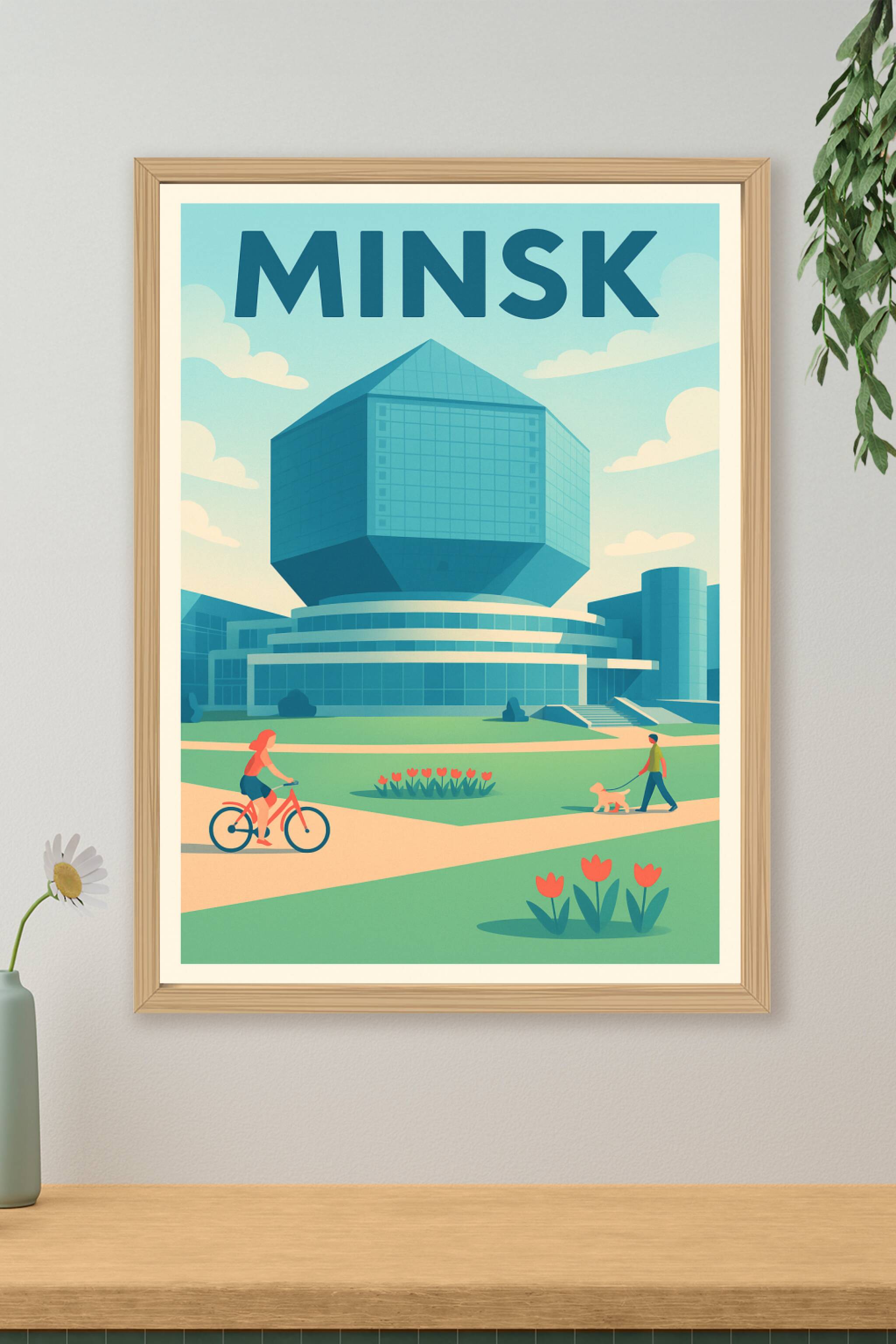 Affiche de Minsk - L'architecture emblématique au cœur de la ville