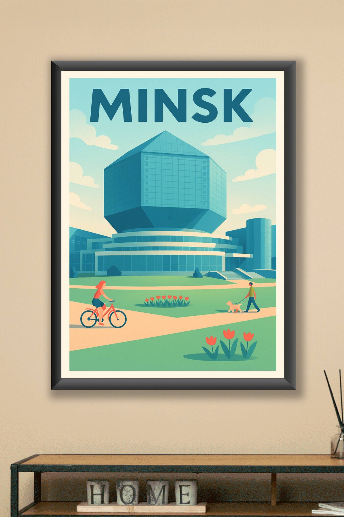 Affiche de Minsk - L'architecture emblématique au cœur de la ville