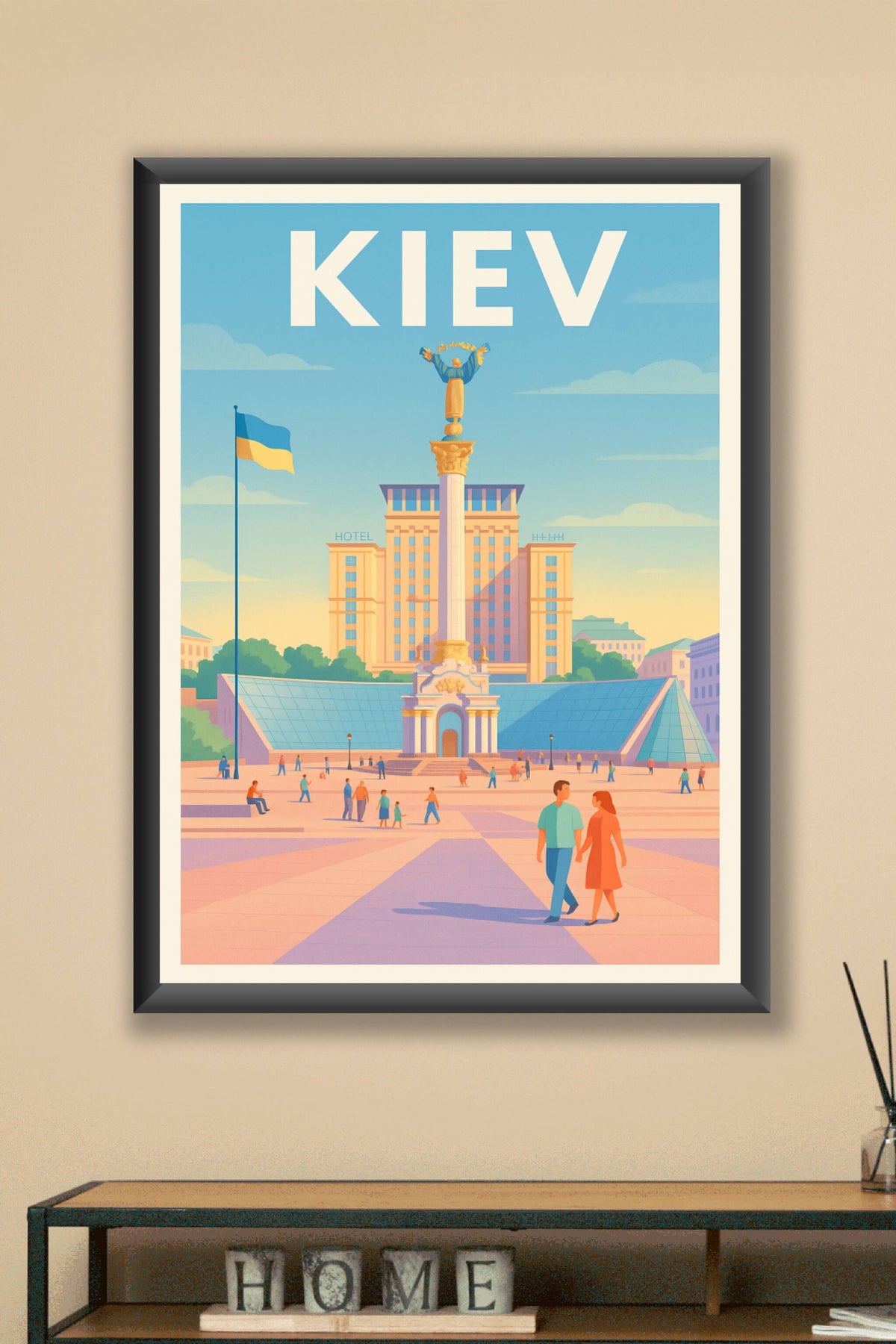 Affiche de Kiev - L'emblématique place de l'Indépendance