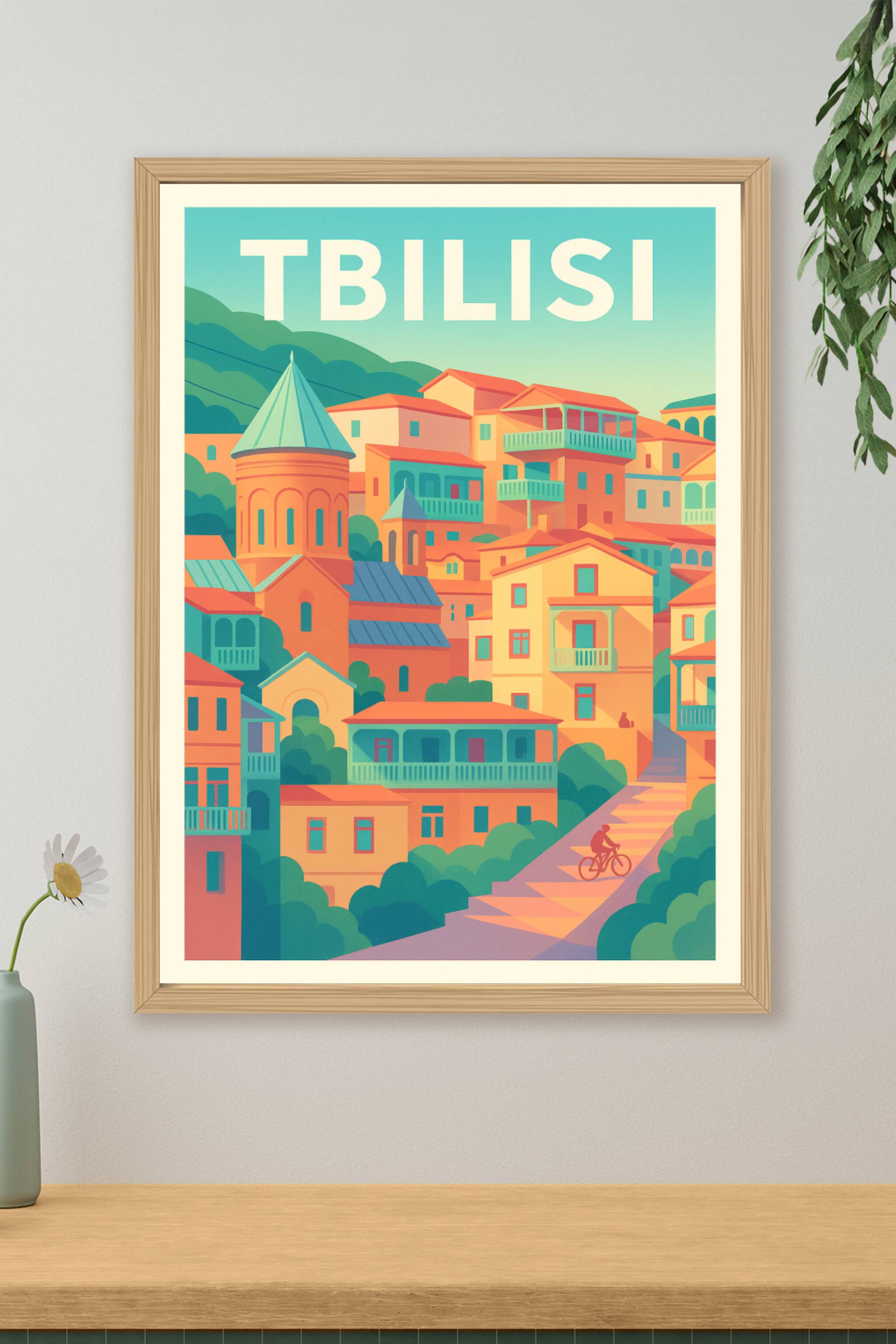 Affiche de Tbilissi - Charme coloré au cœur de la vieille ville