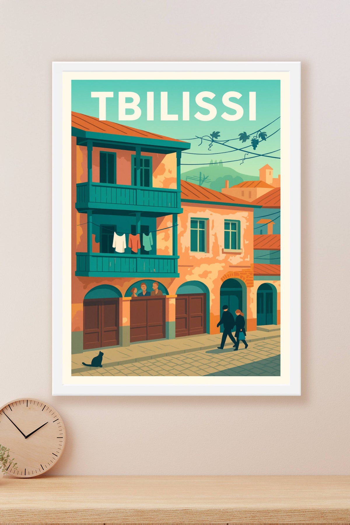 Affiche de Tbilissi - Charme et vie urbaine en douceur