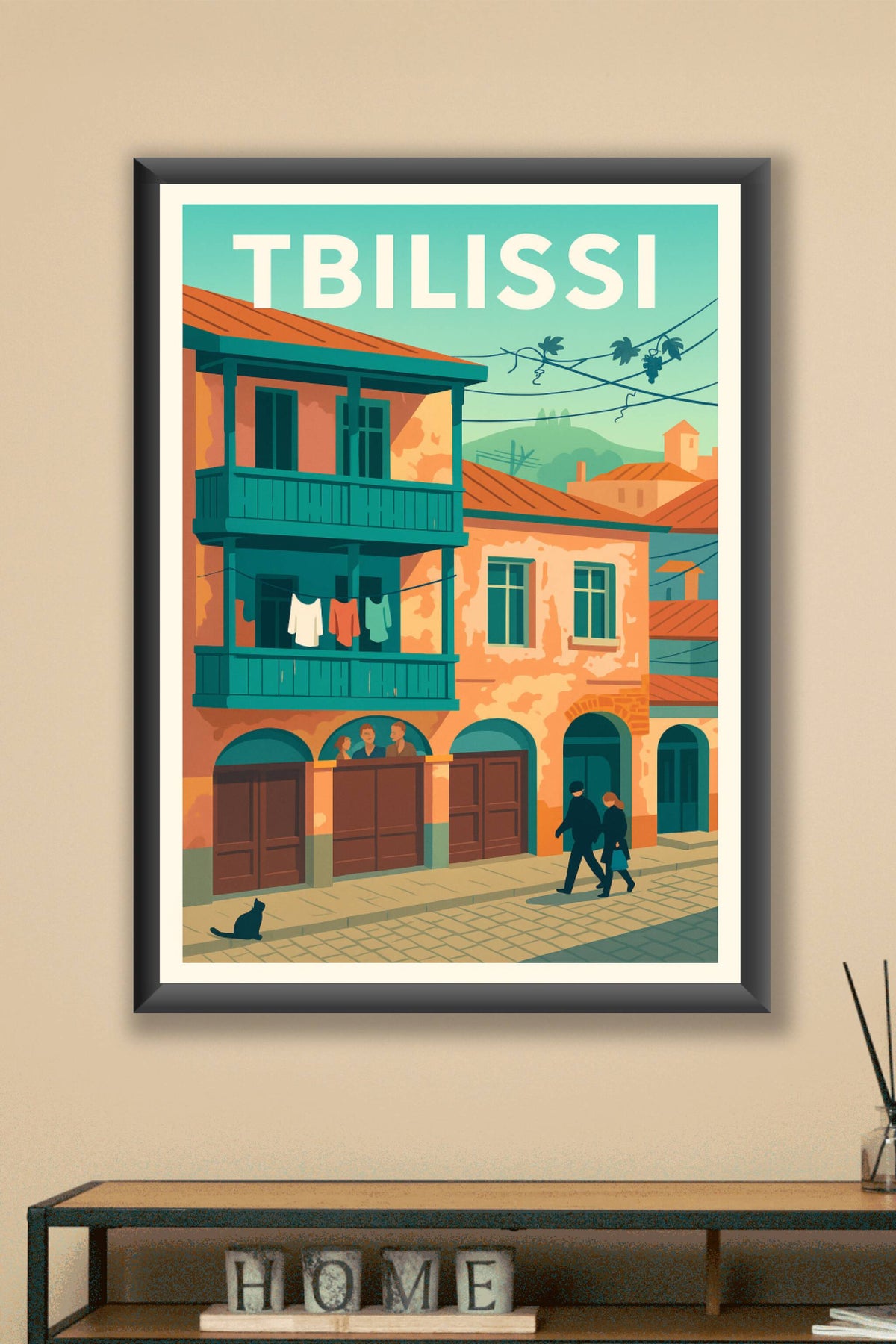 Affiche de Tbilissi - Charme et vie urbaine en douceur