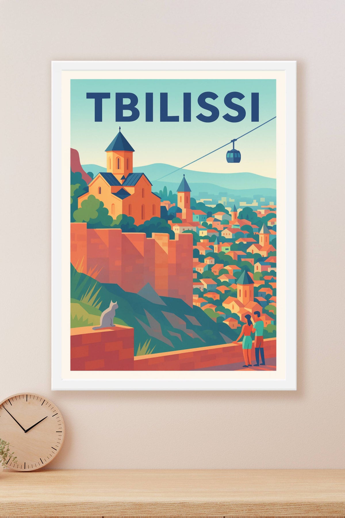 Affiche de Tbilissi - Vue emblématique sur la ville historique