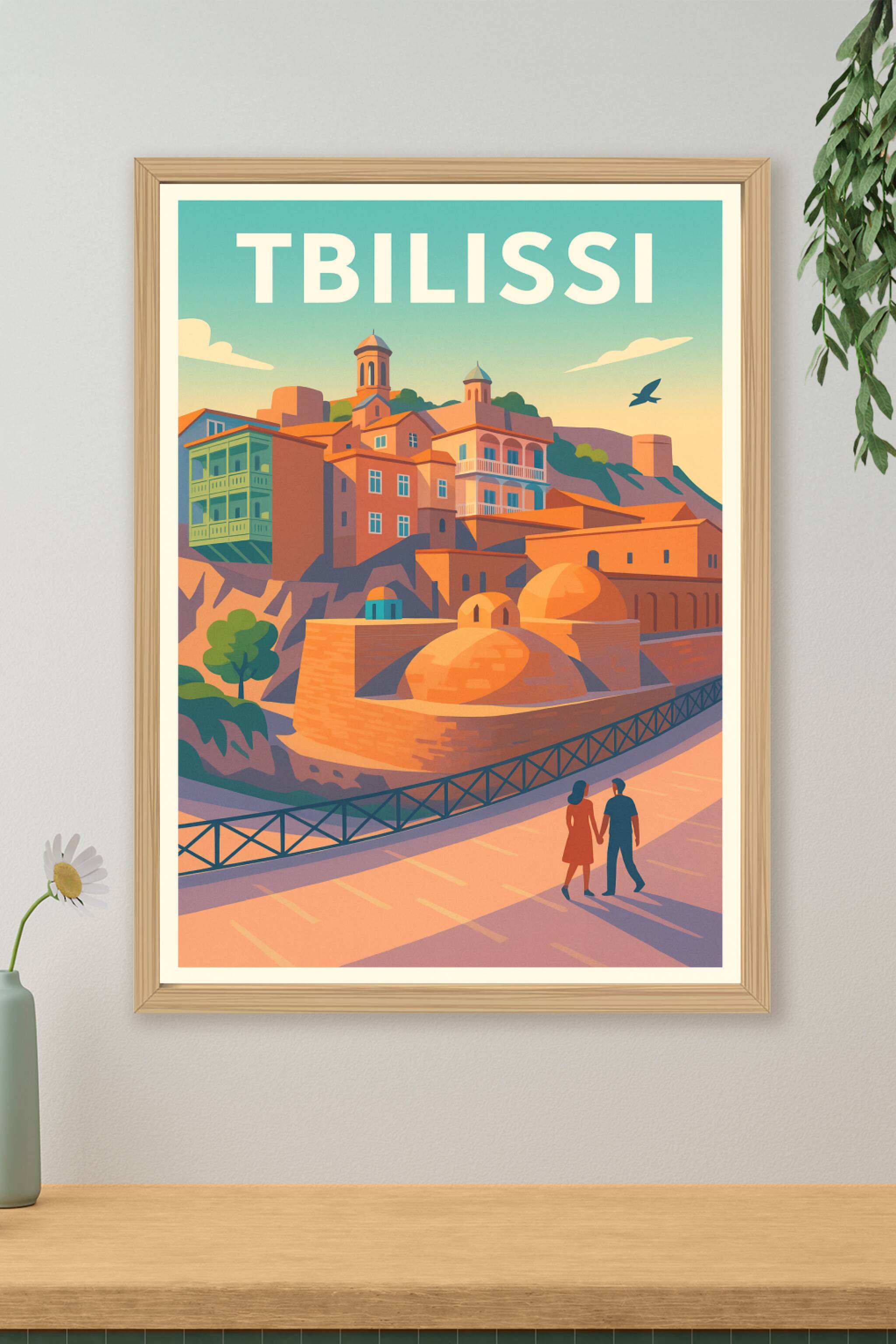 Affiche de Tbilissi - Charme et histoire ensoleillée