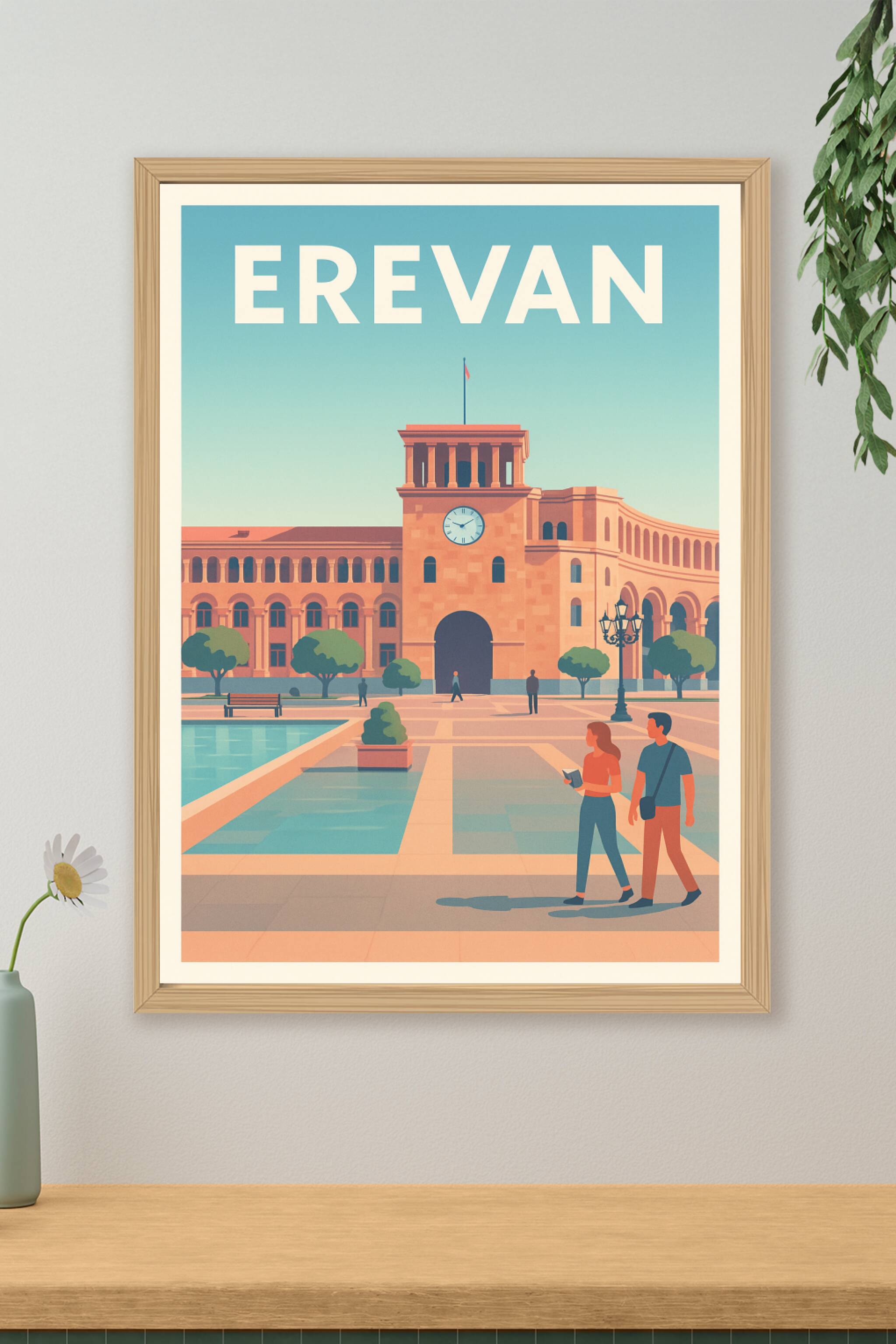 Affiche de Erevan - L'élégance architecturale au cœur de l'Arménie