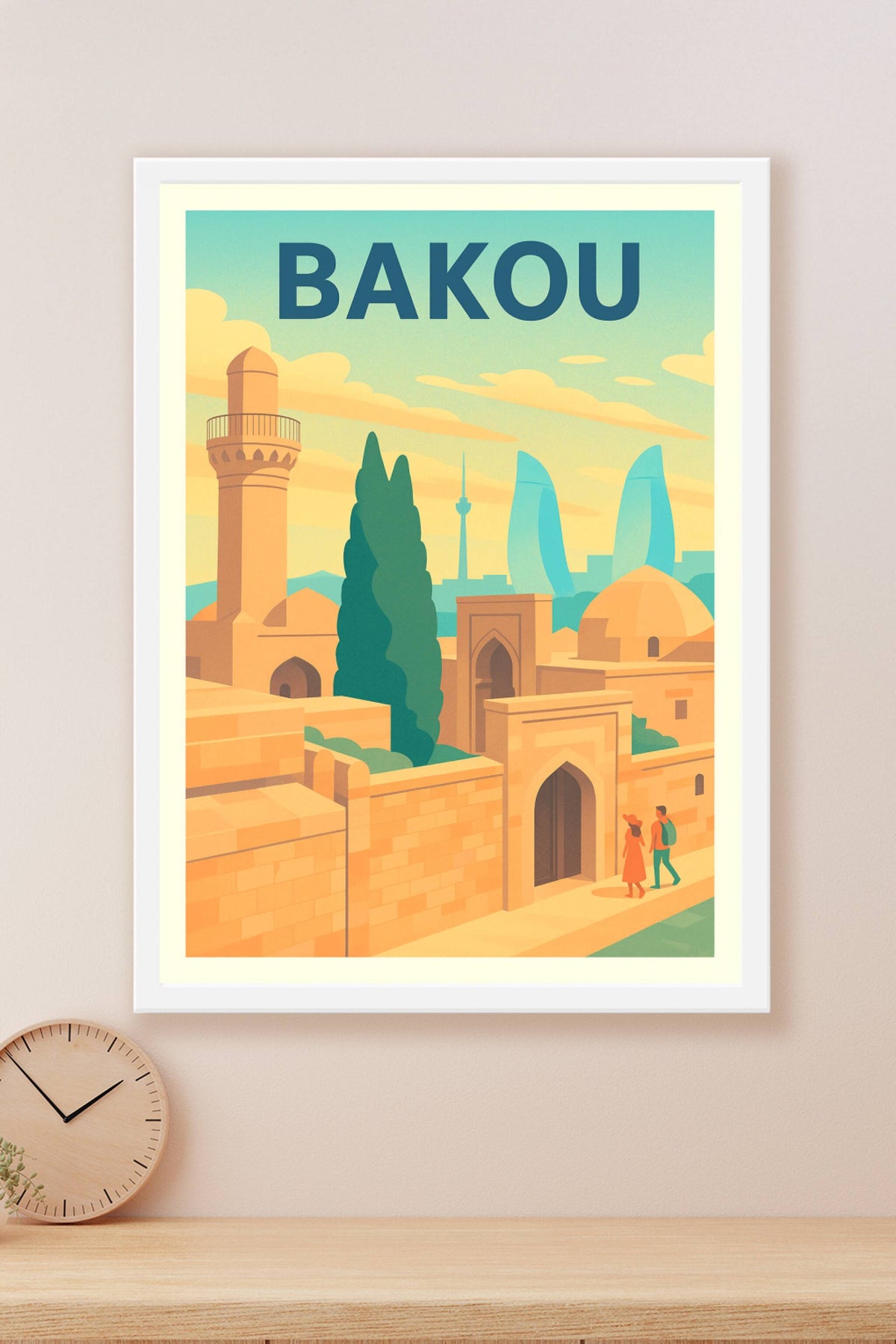 Affiche de Bakou - Voyage au cœur de l'Orient moderne