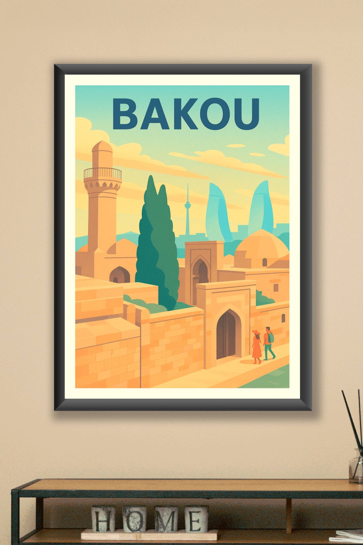 Affiche de Bakou - Voyage au cœur de l'Orient moderne